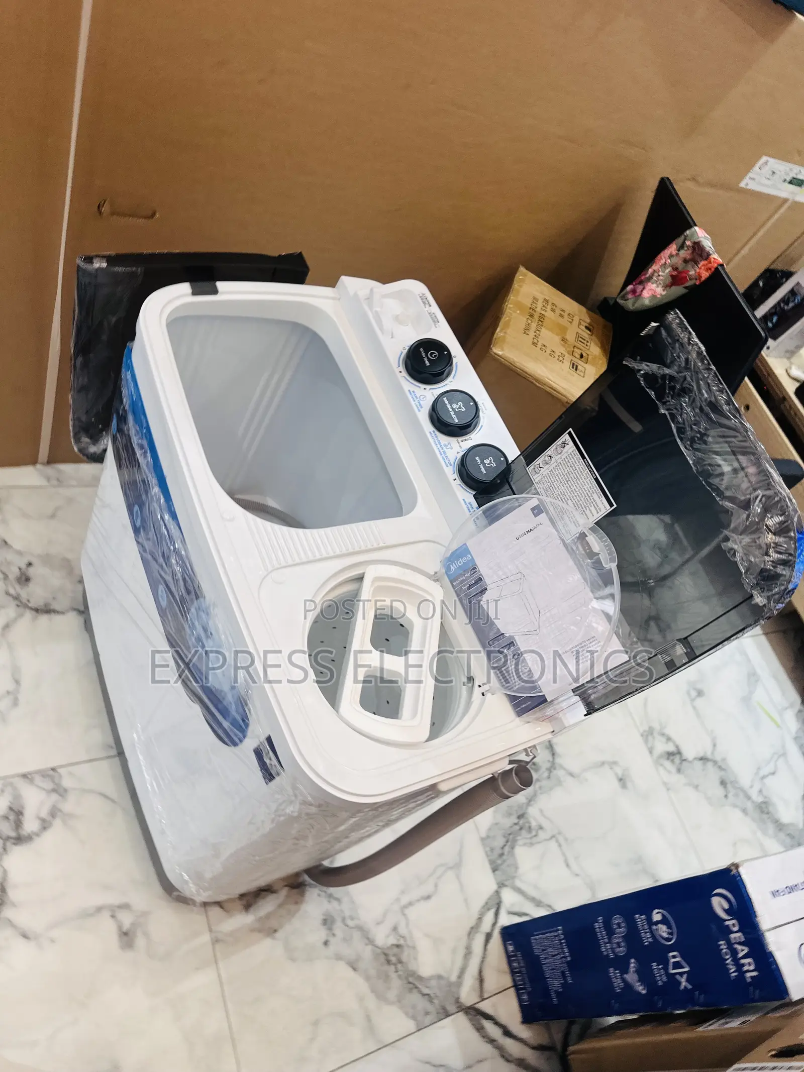 7kg Topload Washing Machine Midea White  