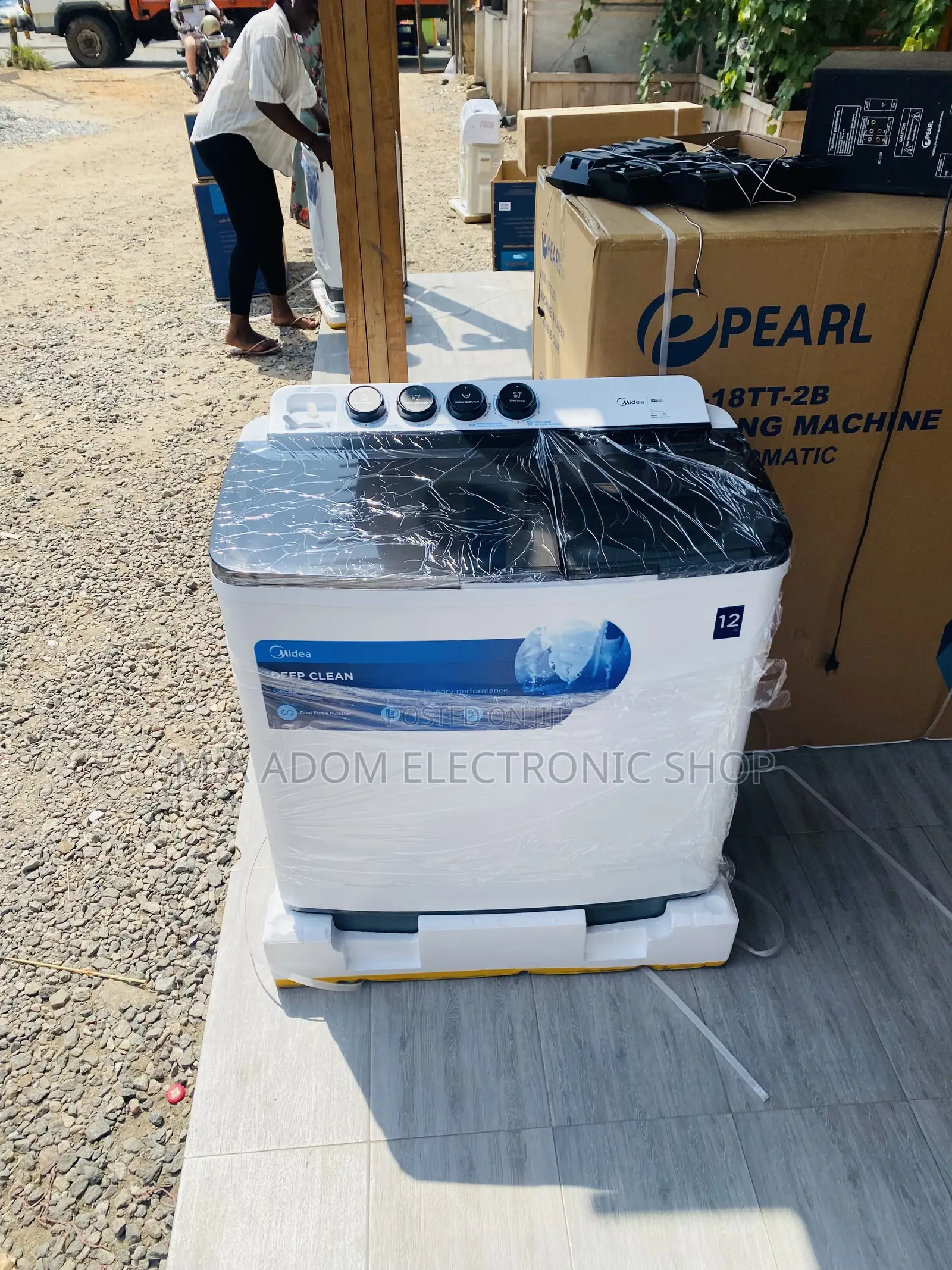 Authentic Midea 12kg Twin Tub Electric Washing Machine.