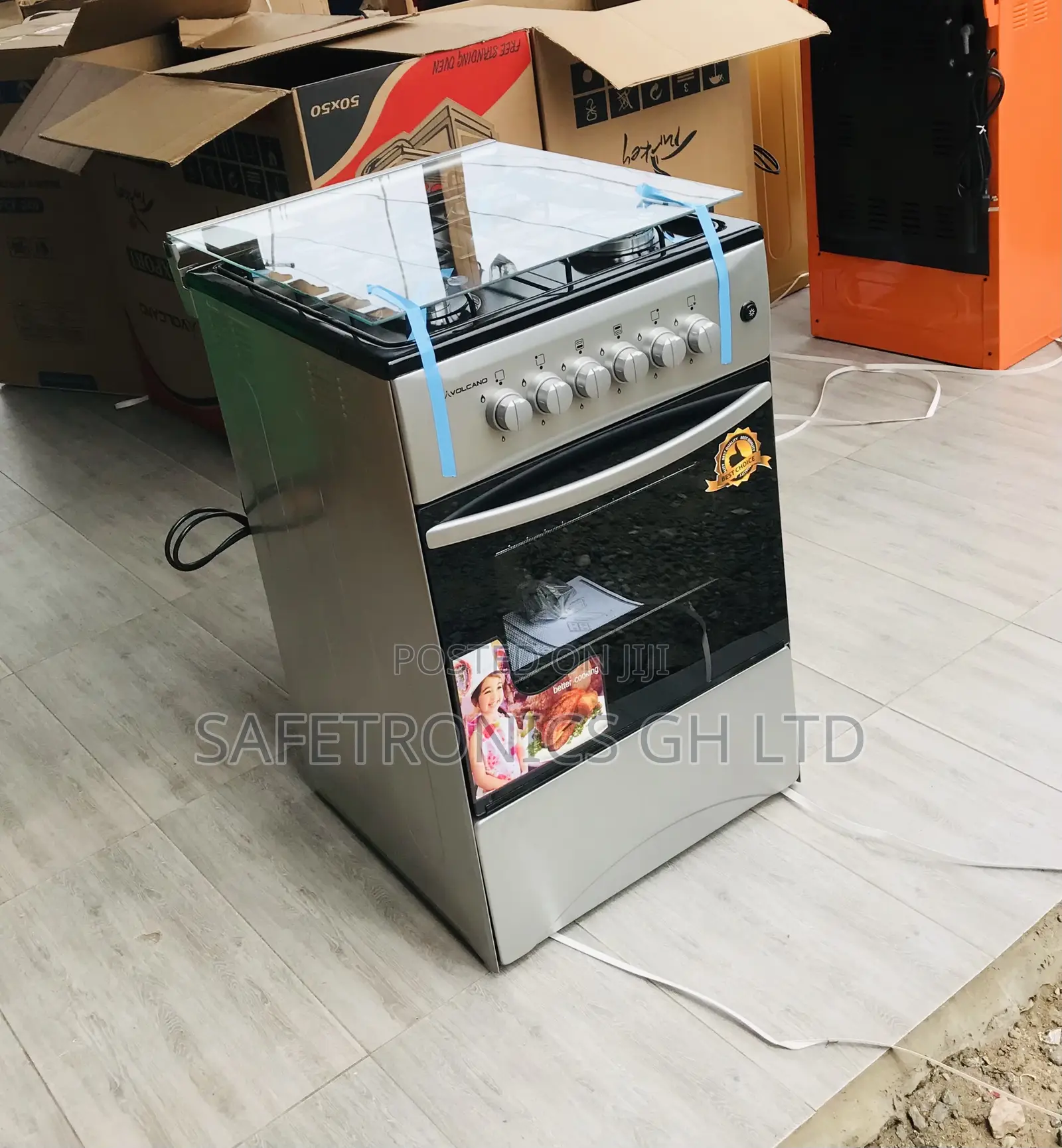 Authentic Volcano 4 Gas Cooker Oven With Grill 50by50