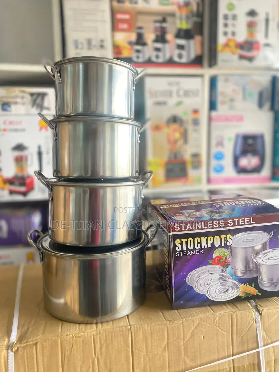 Stainless Steel 4 Set Cooking Pot
