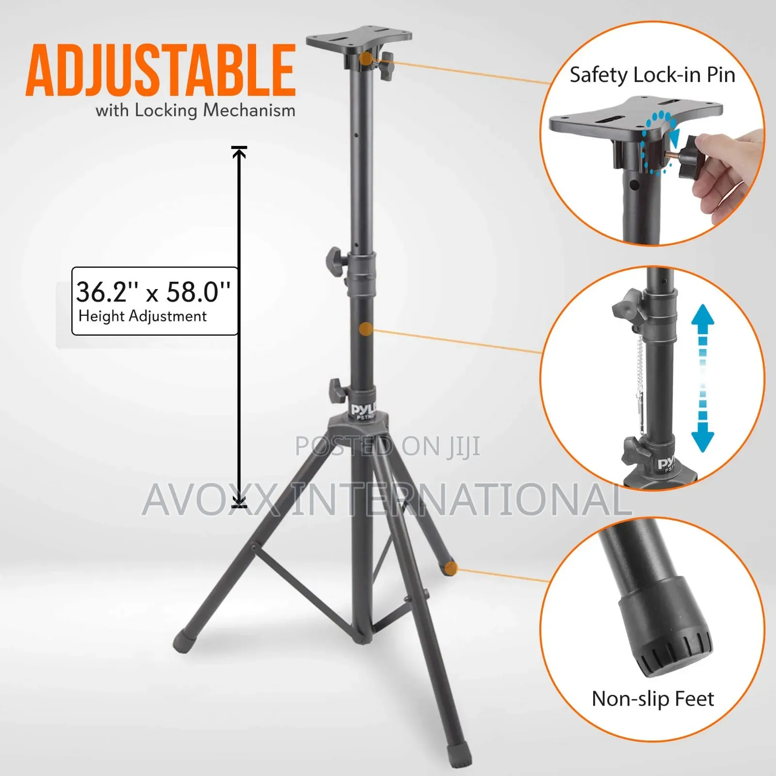 Pyle Universal Speaker Stand -Mount Holder Heavy Duty PSTND1