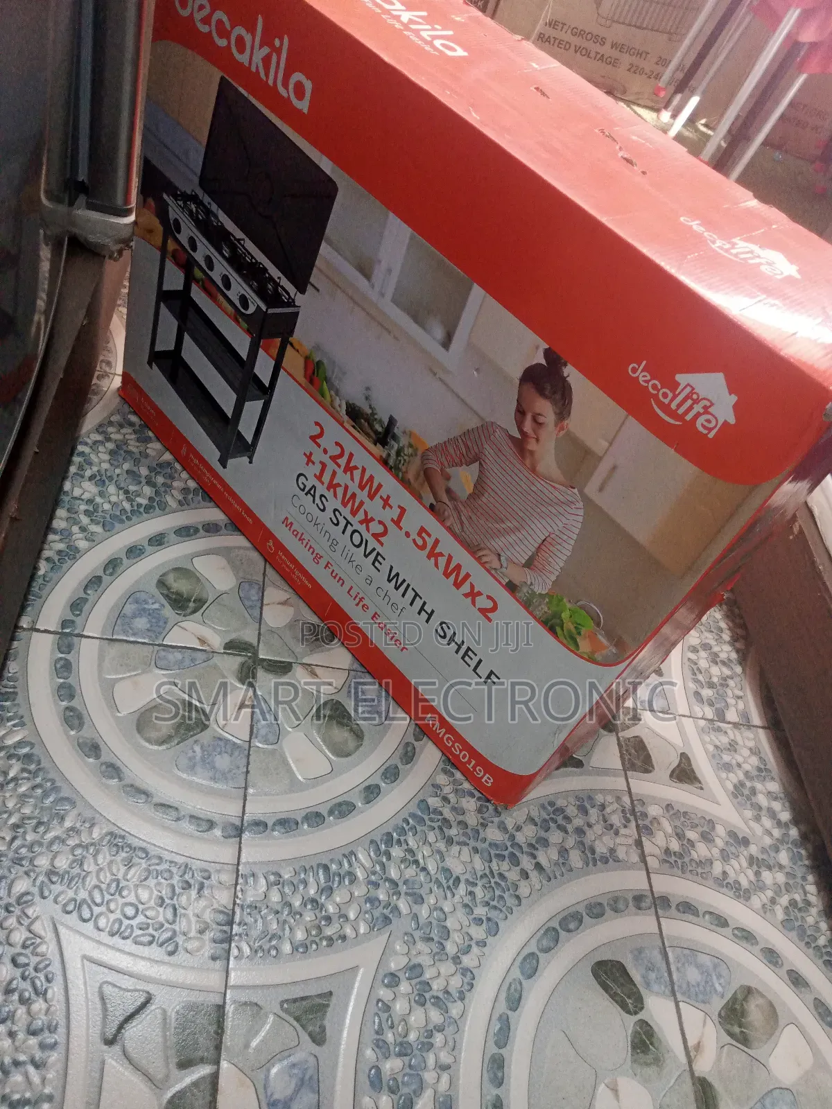 Quality and Brand New 4 Burner Gas Stove With Shelf#