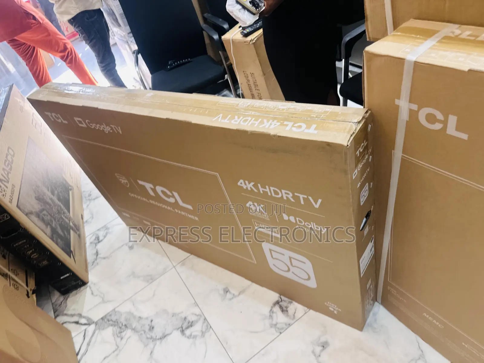Text Us TCL 55”P645 UHD Smart Gloss Television