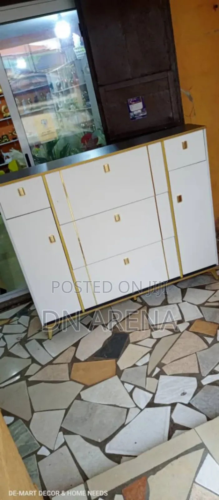 11 Shelves Shoe Storage Rack Coat Rack With Door