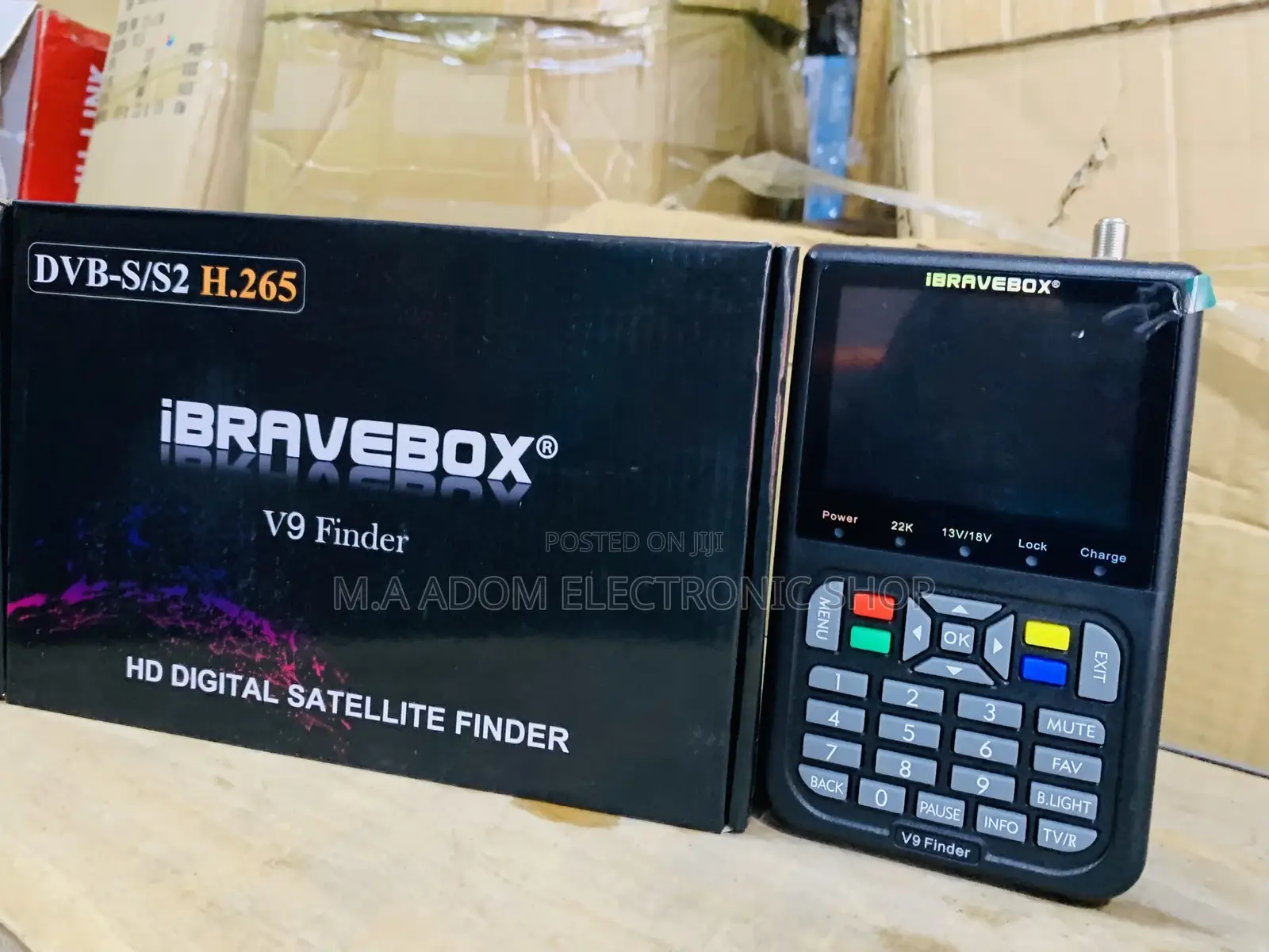 Long Lasting Ibravebox V9 Satellite Detector Finder.