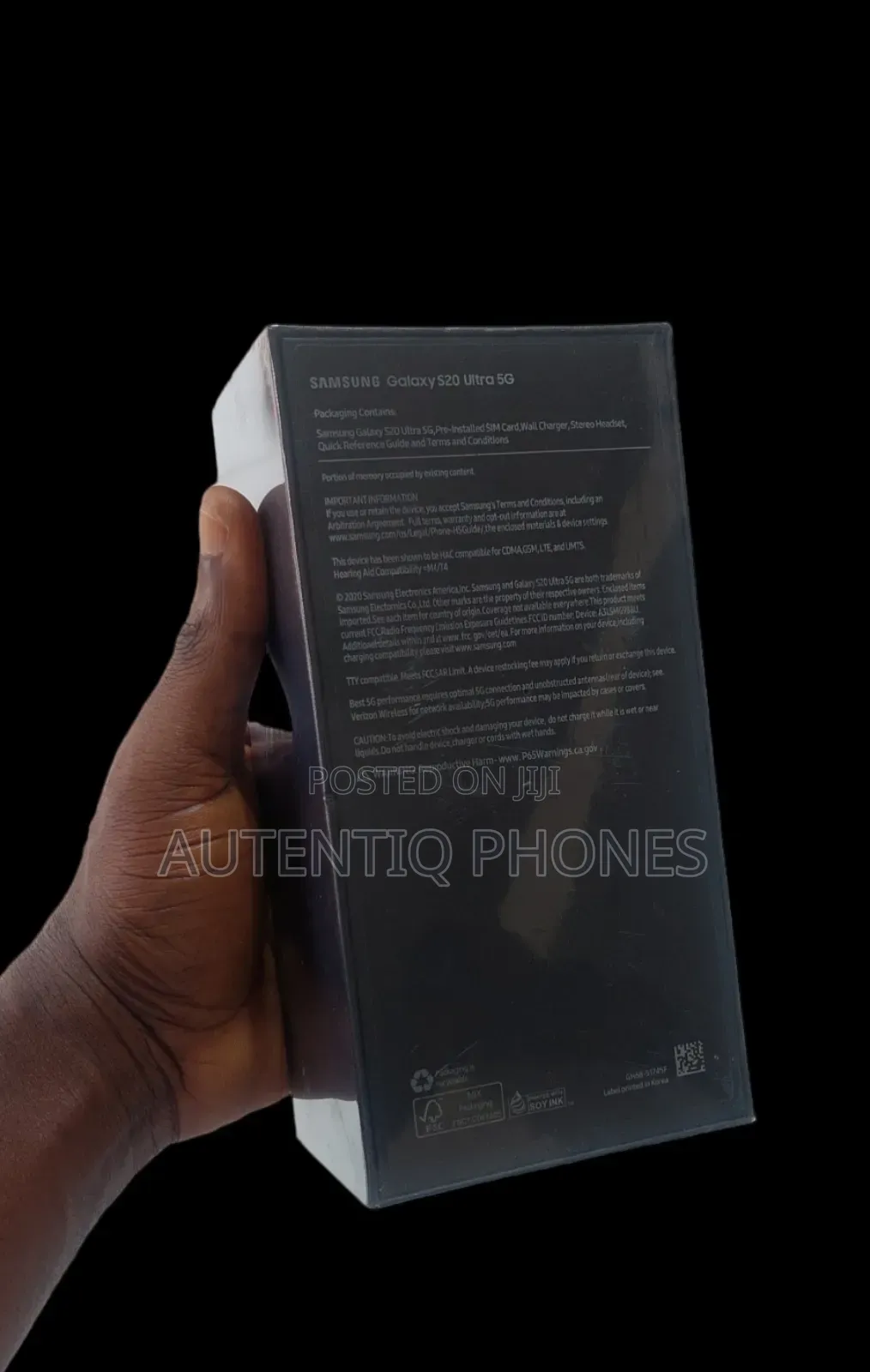 New Samsung Galaxy S20 Ultra 5G 256 GB Gray