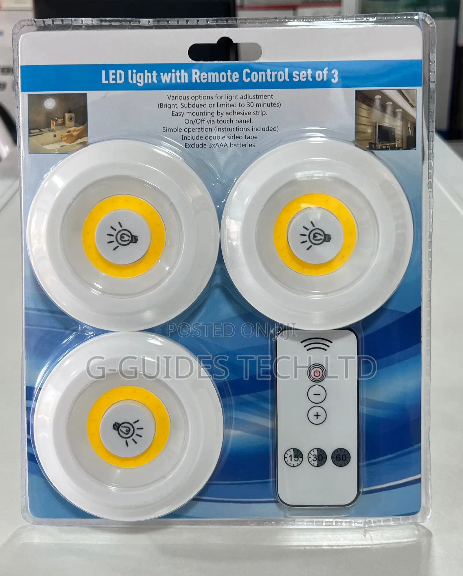 3 in 1 LED Light With Remote Control, 3 in 1 Wardrobe Light