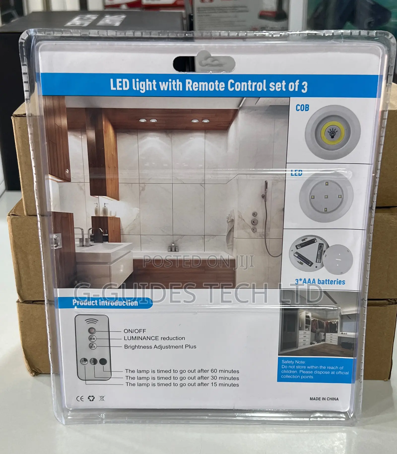 3 in 1 LED Light With Remote Control, 3 in 1 Wardrobe Light