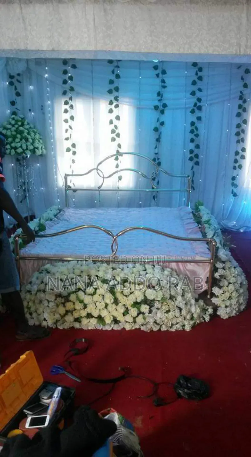 Funeral Undertaker or Body Decorations Works .Bed for Deco