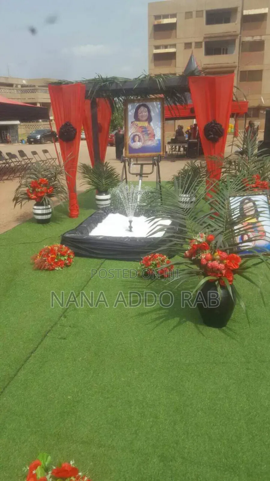 Funeral Undertaker or Body Decorations Works .Bed for Deco