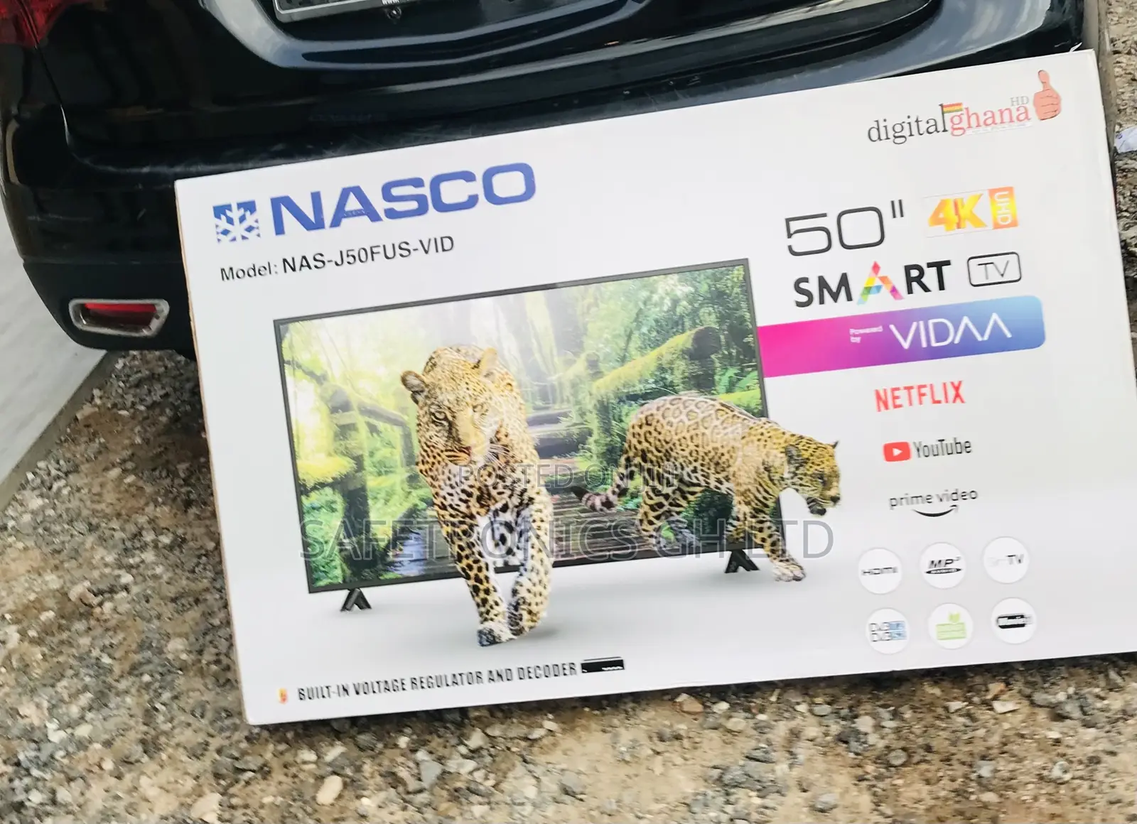 Glossy Led UHD Smart Crystal Nasco 50 Inches Electric Tv