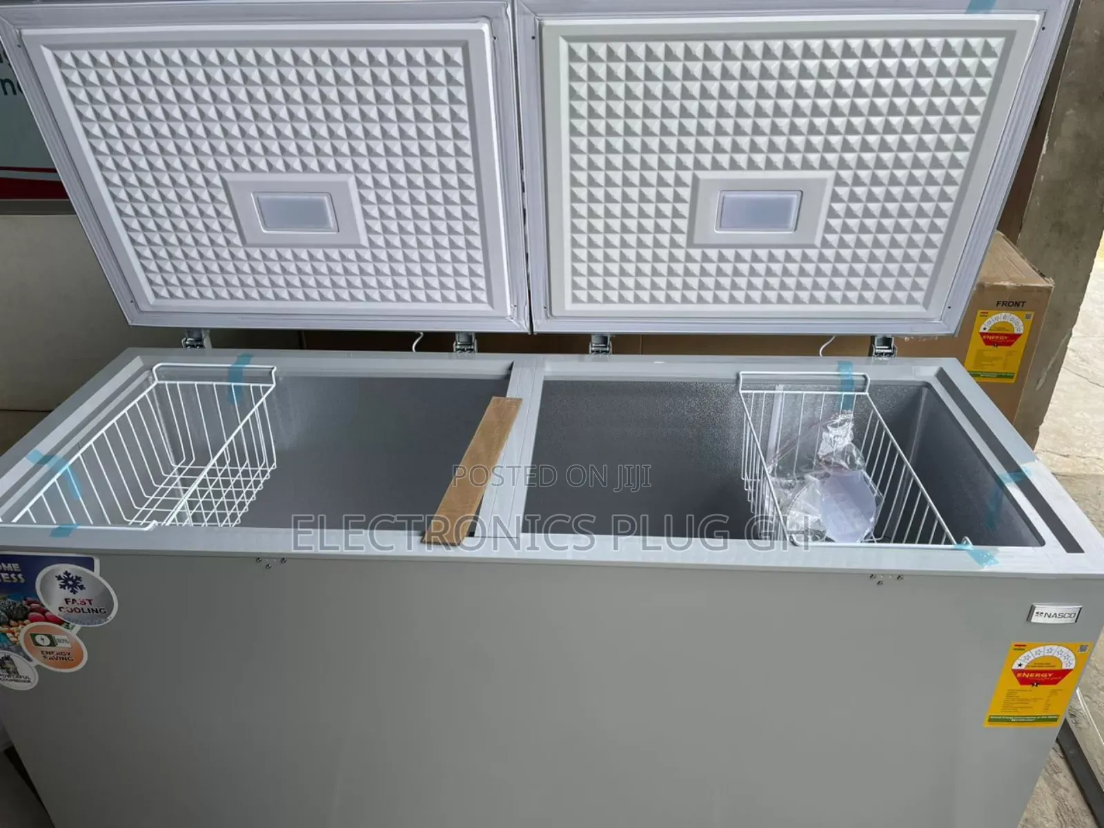 Nasco 600 Litres Double Door Chest Freezer
