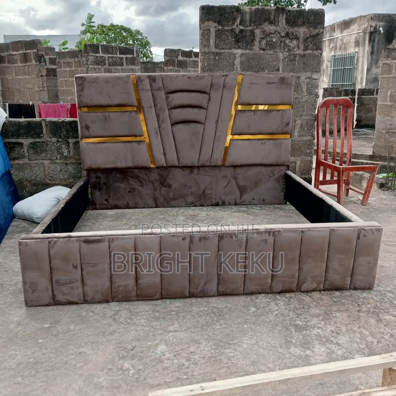 Queen Size Bed Frame With Side It Is Available