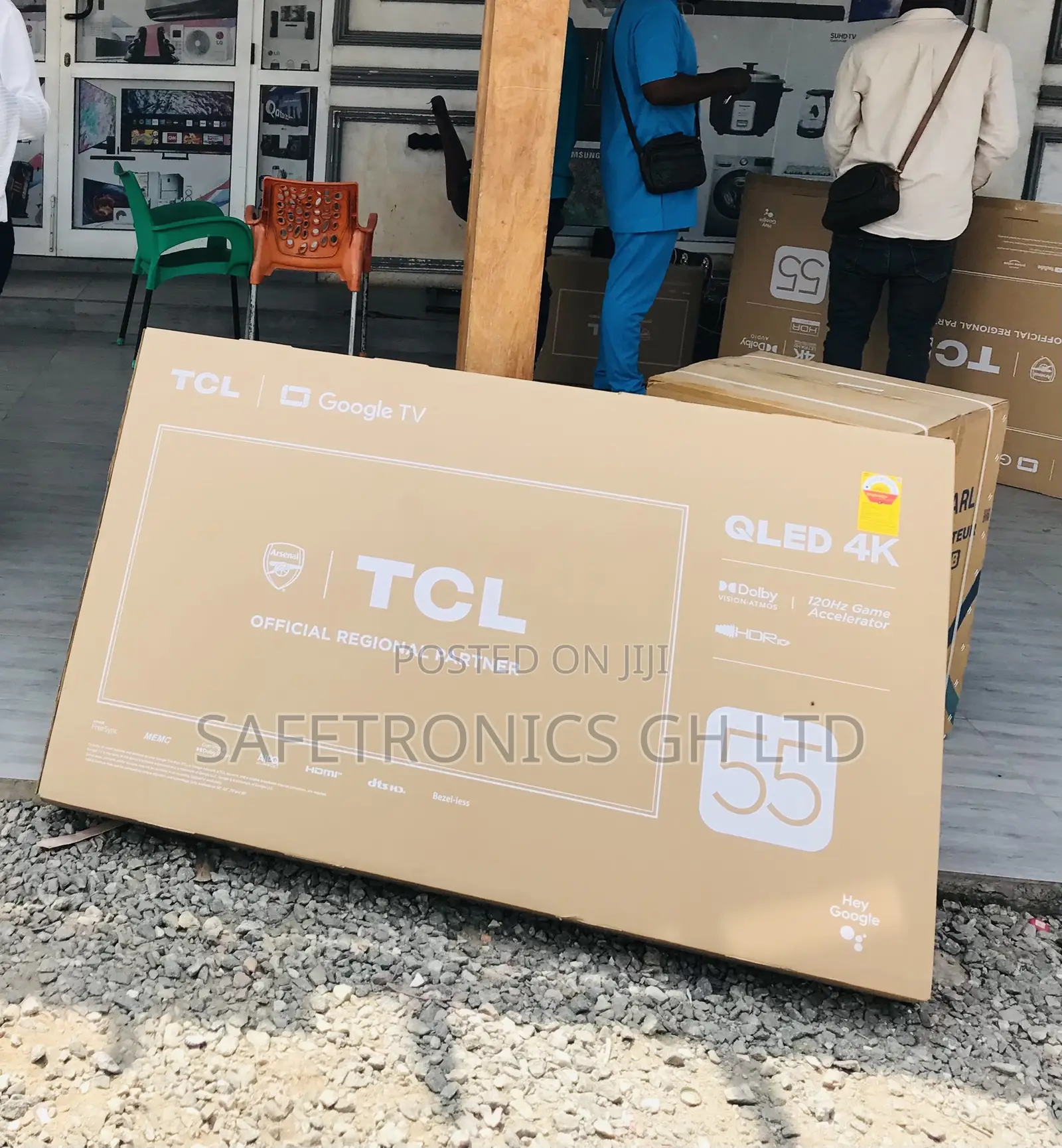 Durable New (Black) TCL 55 Inch Qled Smart Television