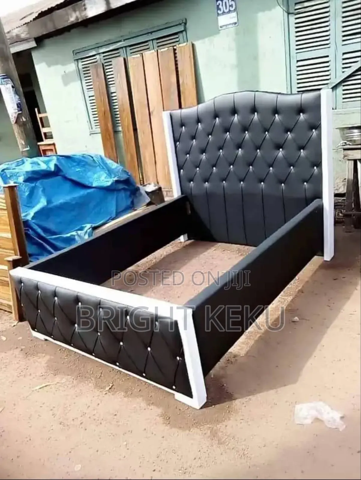 Double Bed Frame With Side Drawers