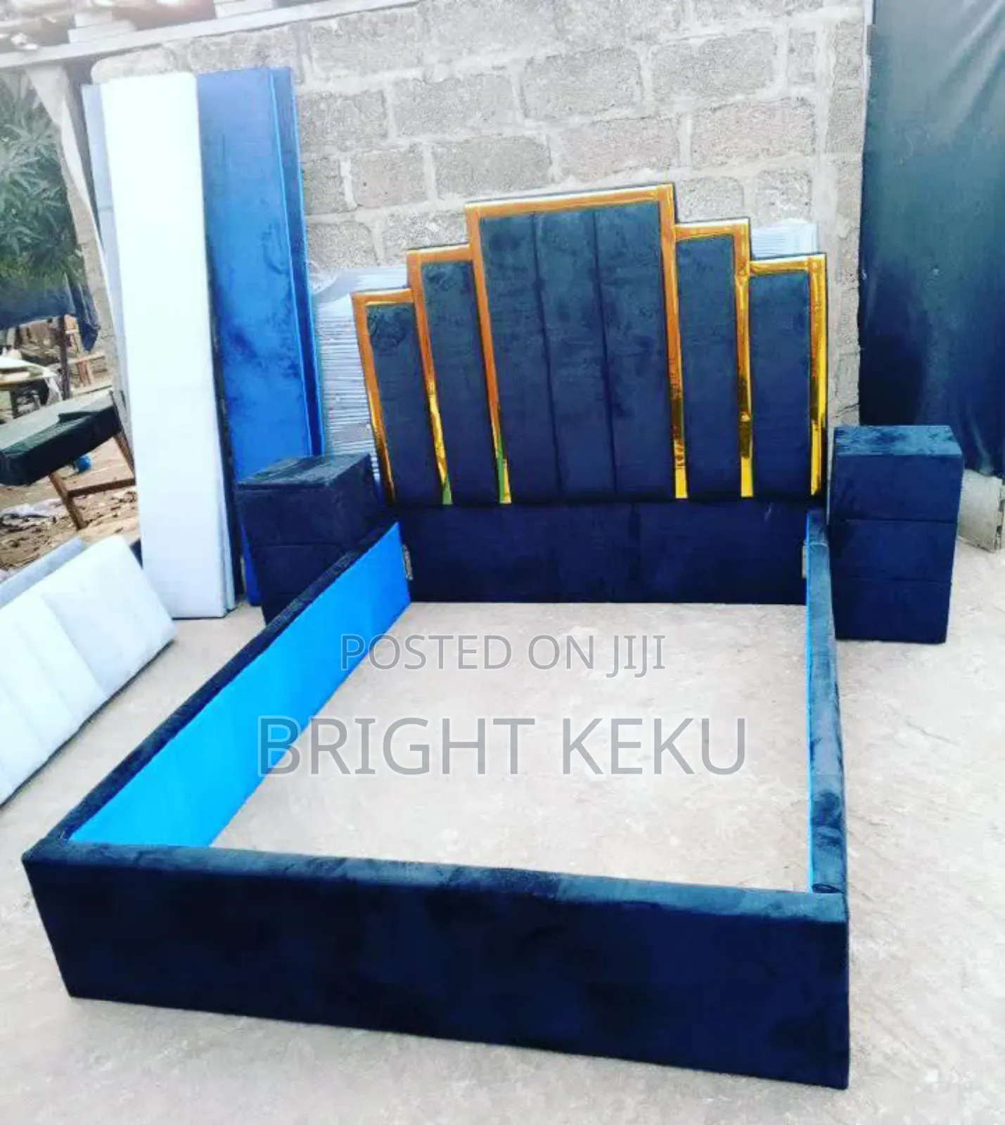 Double Bed Frame With Side Drawers