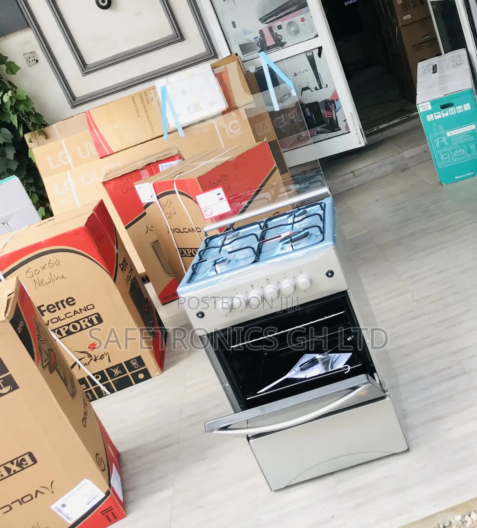 New Elegant 50by50 Oven/Grill 4 Gas  (Gray) Volcano 