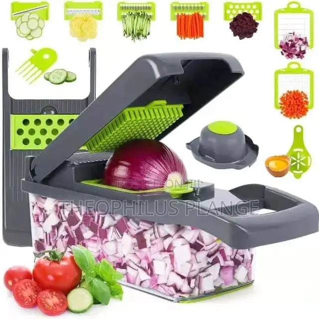 Study and Multifunctional 12 in 1 Vegetable Chopper / Slicer