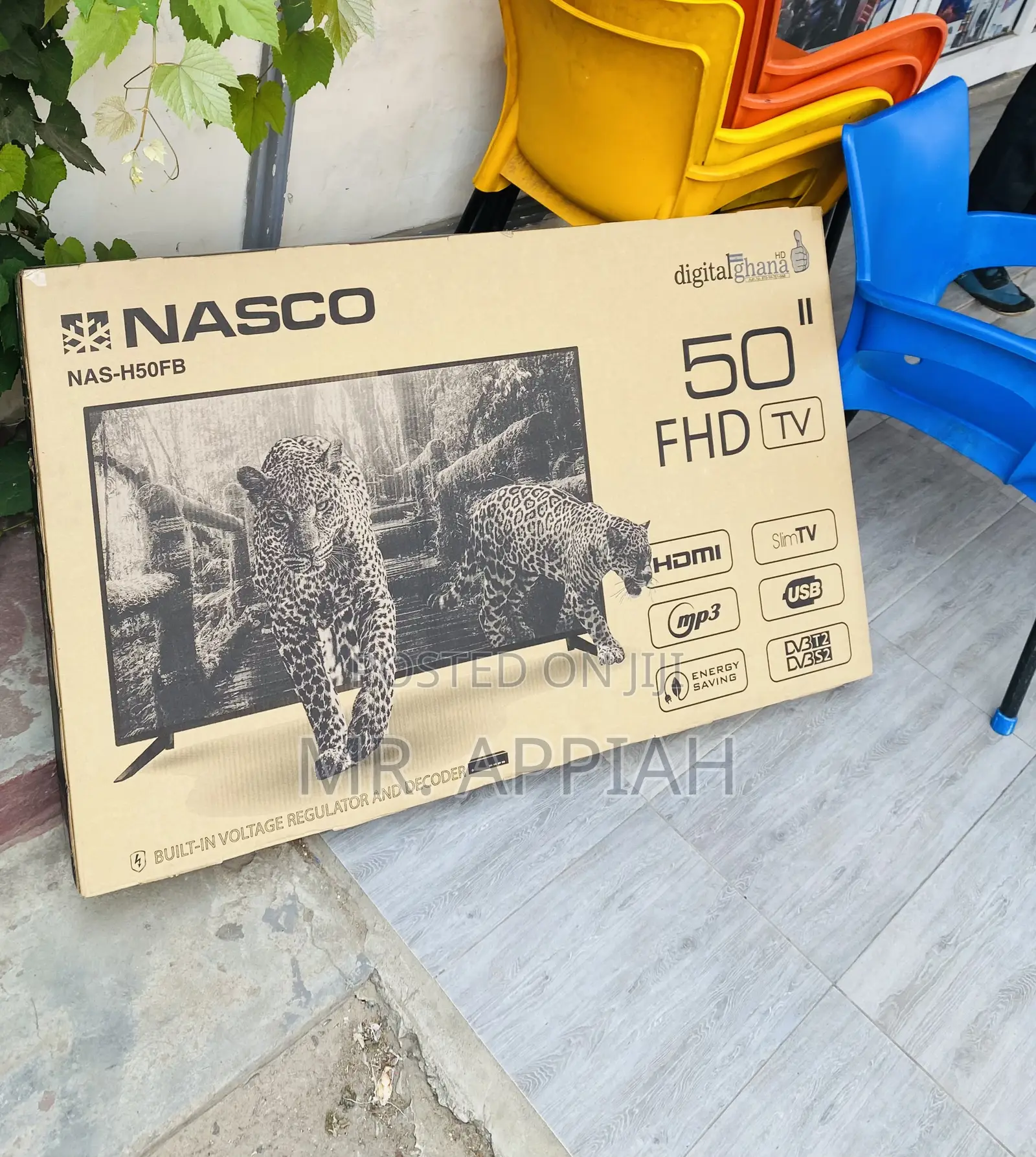 Fresh in Box Nasco 50” Full HD Satellite Television(Black)