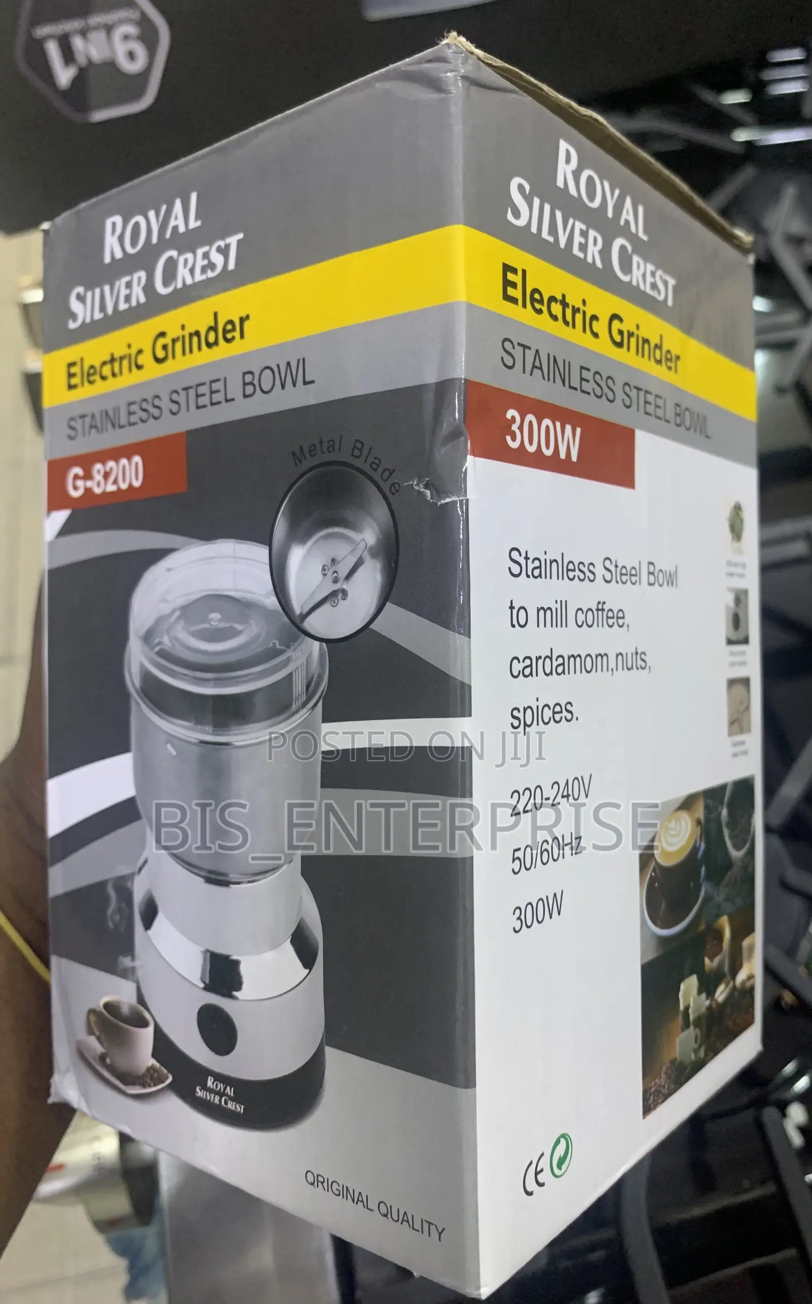 Silver Crest Grinder Stainless Steel Bowl