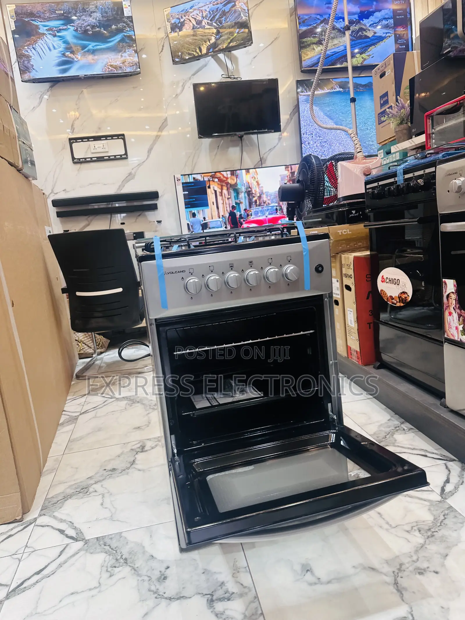Get a New Grey Color 50/50 4burner Oven ::)