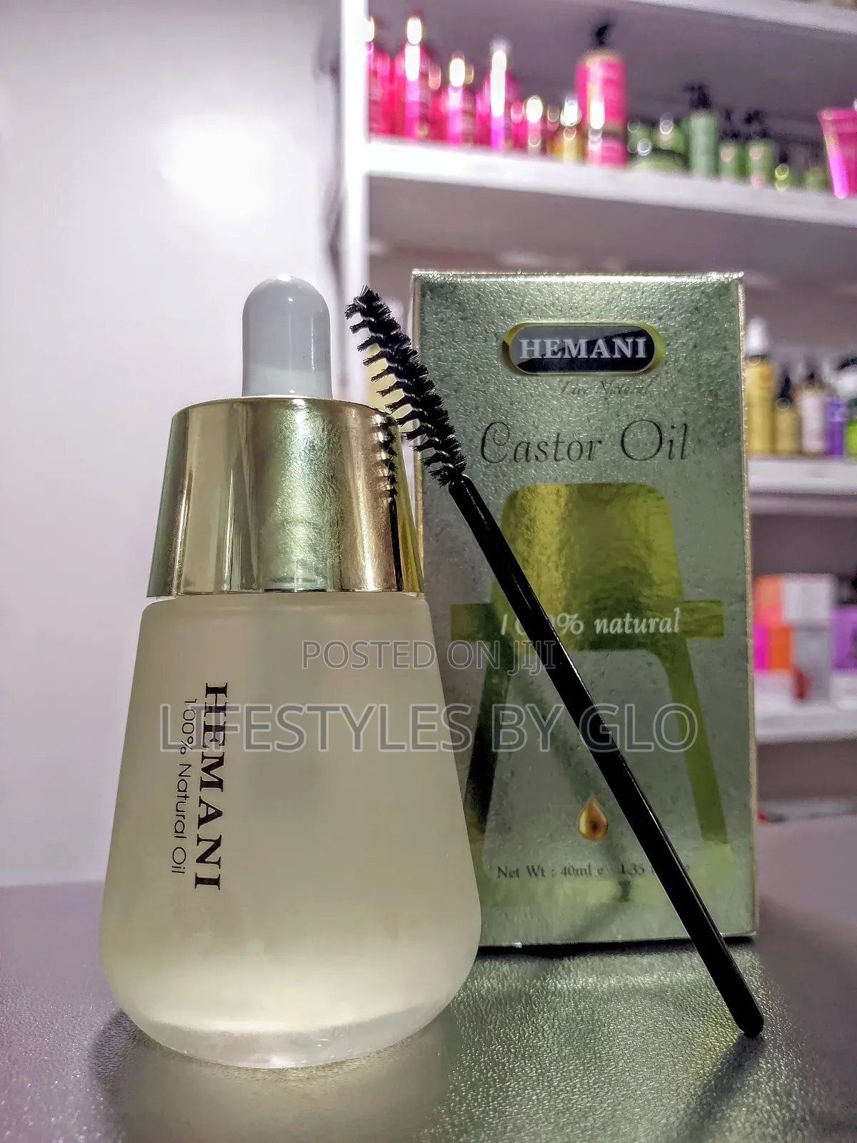 Castor Oil Cold Press Applicator (Eyebrow Hair Skin Nails)