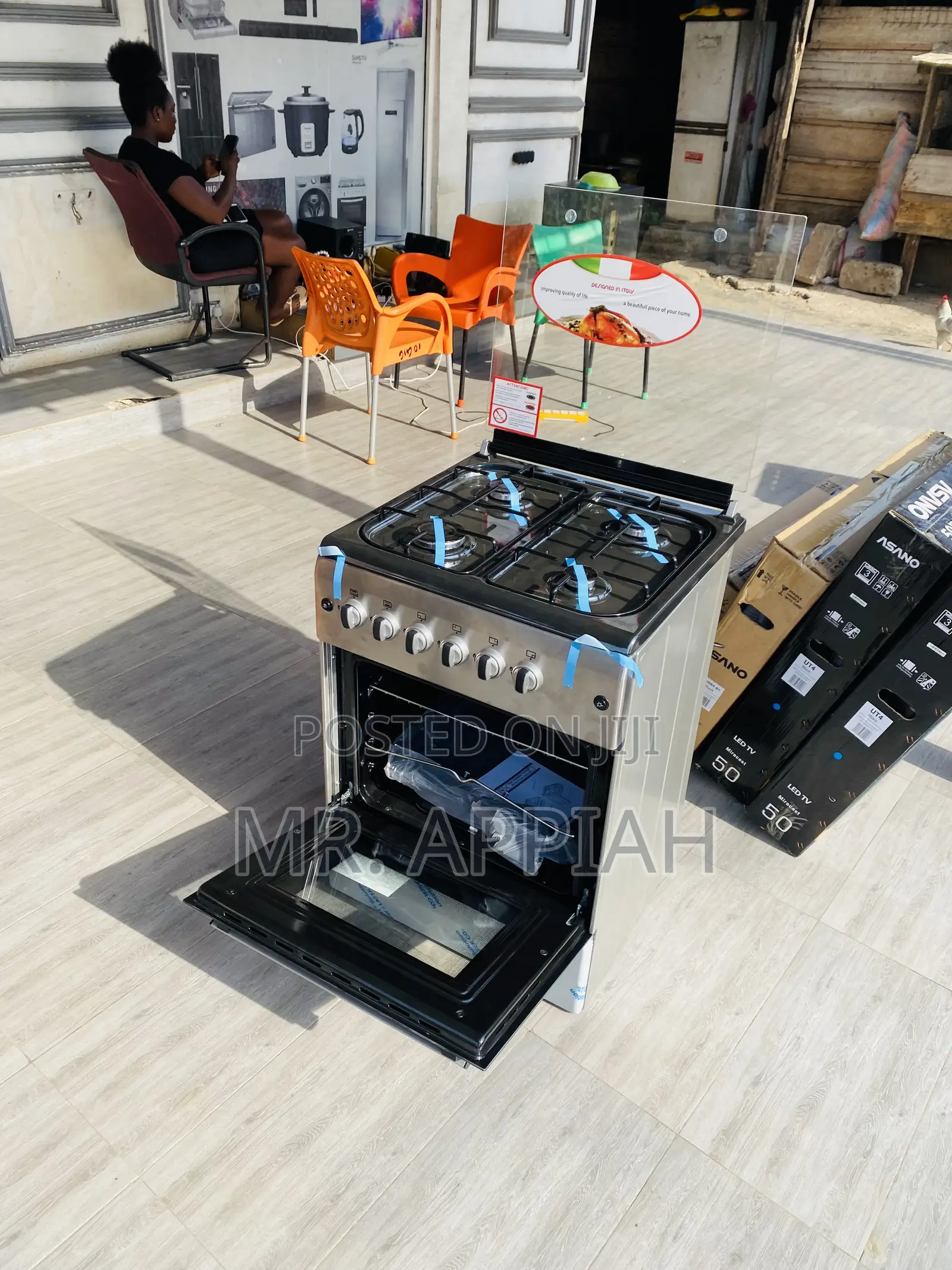 Well Design Ferre 60x60 Auto Ignition, Auto Rotisserie.
