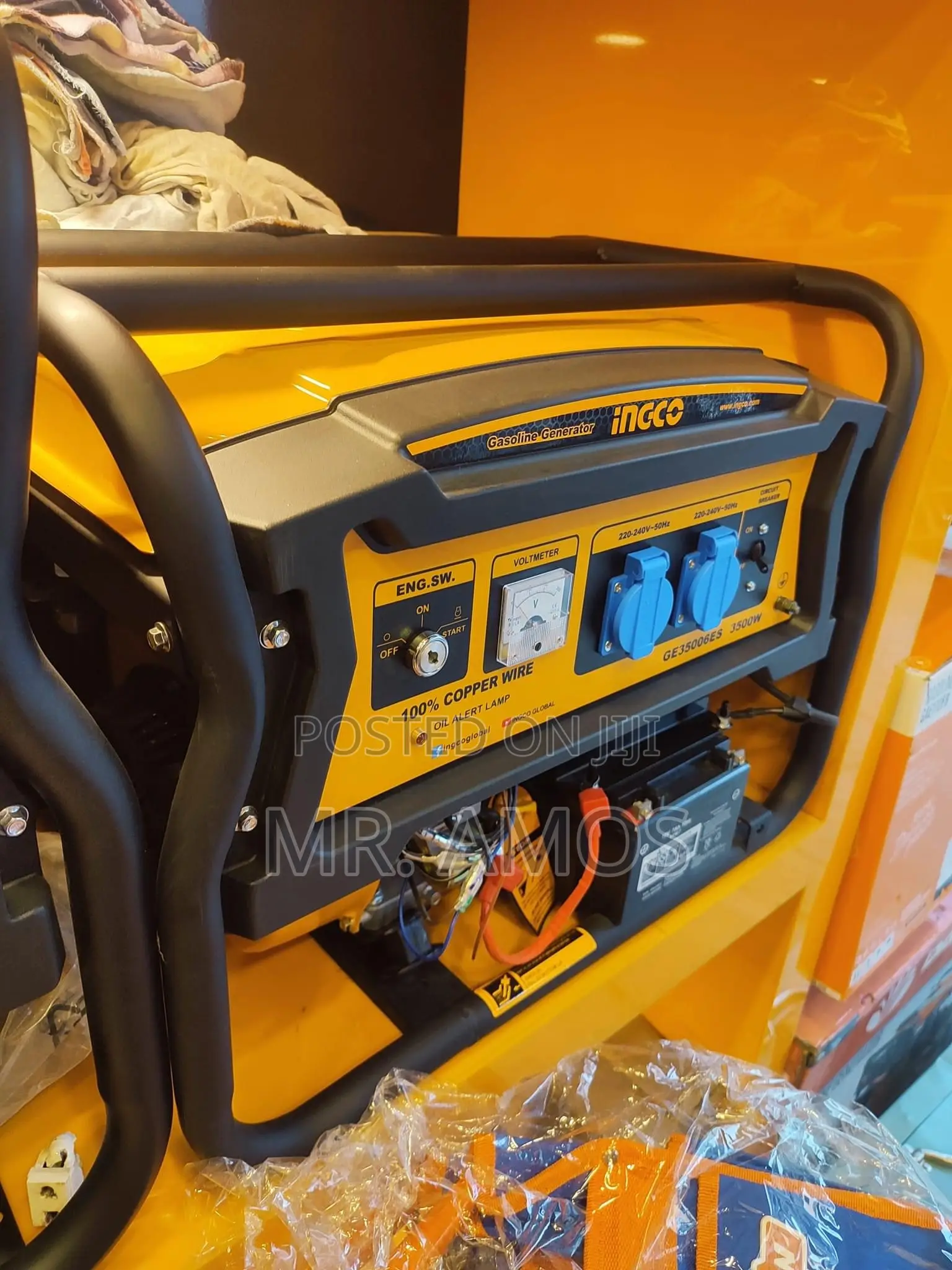 3.5kva Gasoline Generator With Recoil + Electric Start - Ge35006es