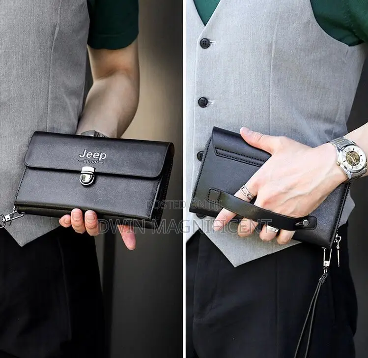 Jeep Buluo Men Wallets Large Capacity Clutch Bag