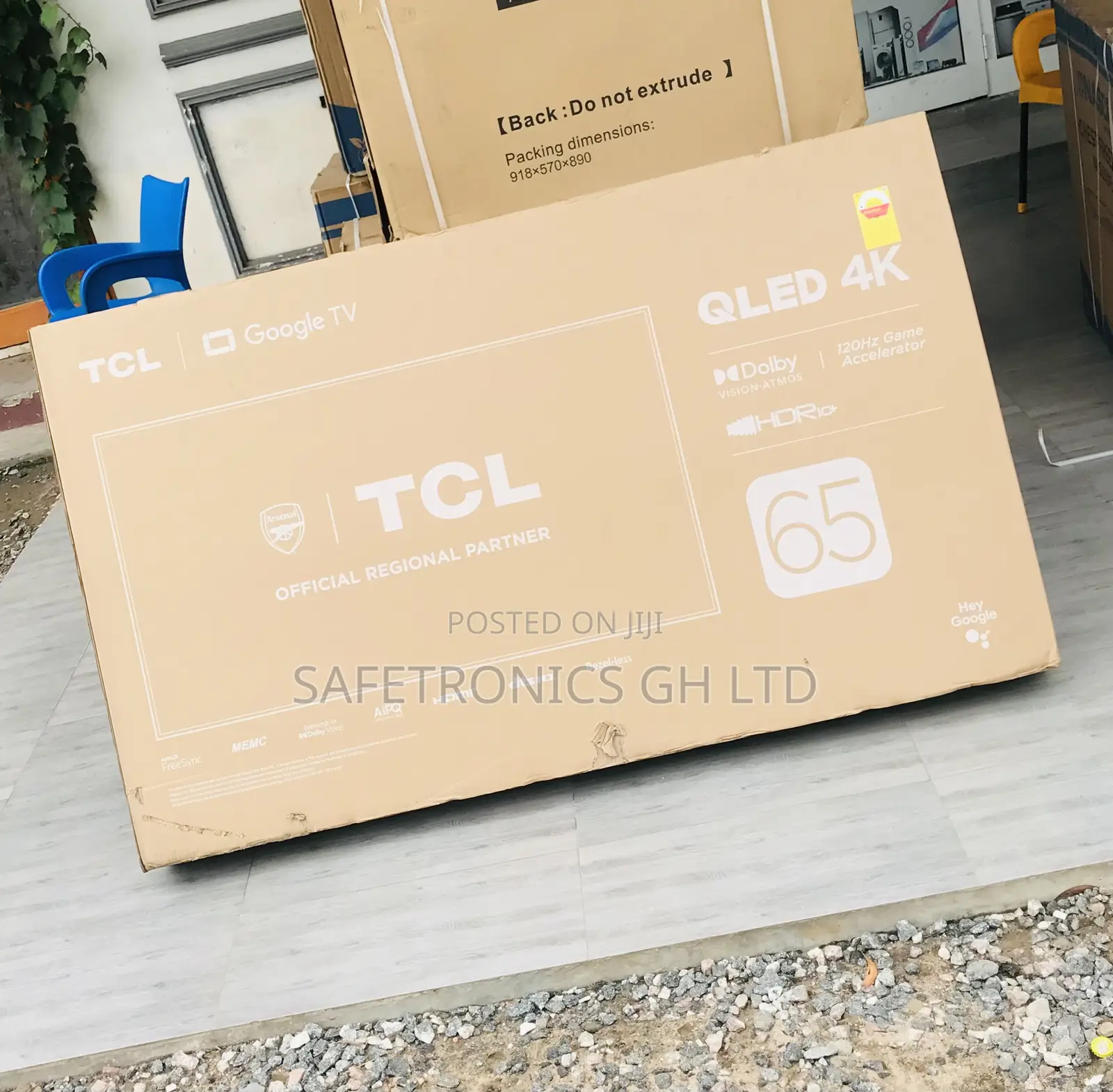 Sealed (Black) 65 Inch Smart TCL Qled C645 UHD Tv 