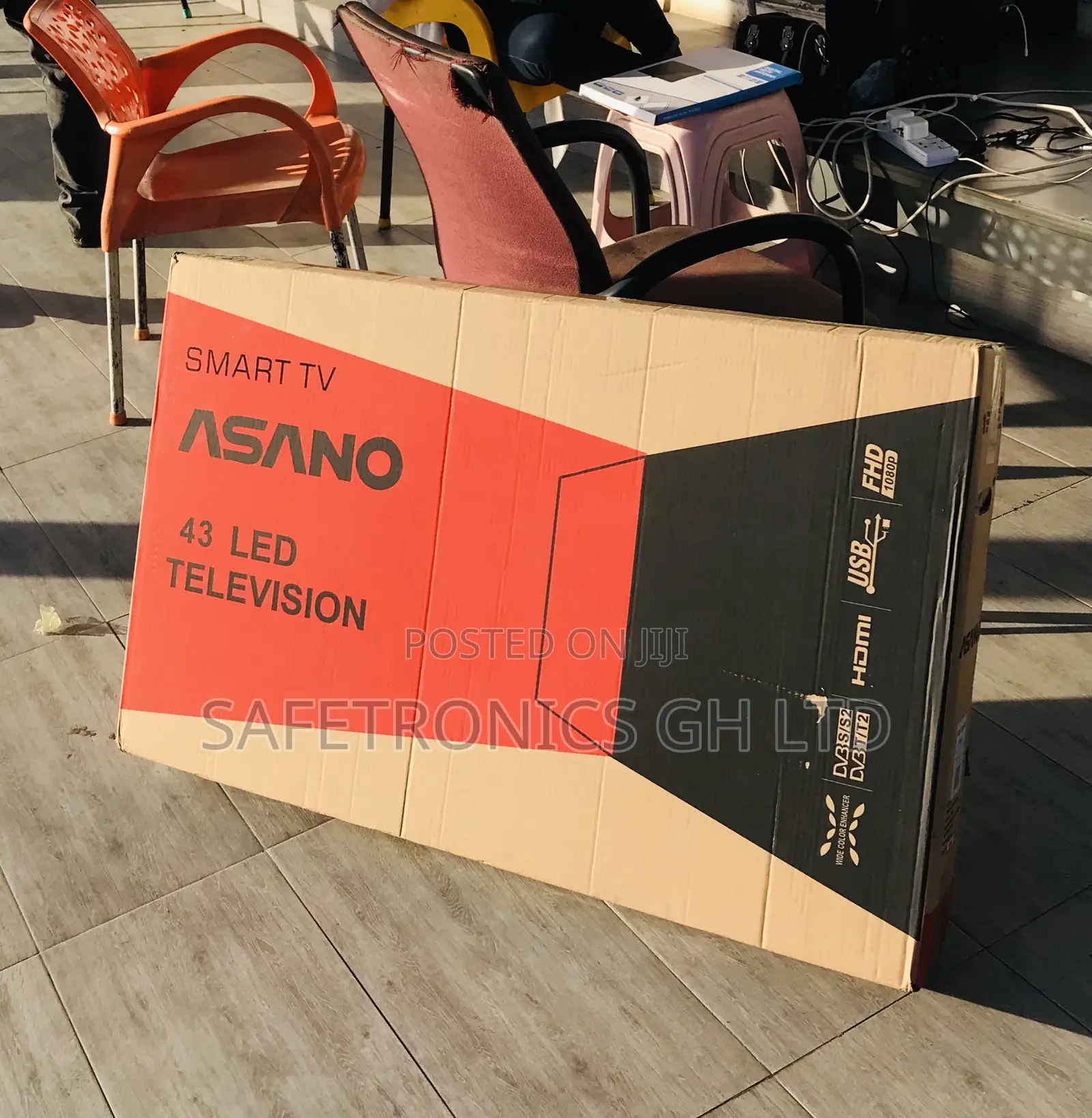 Authentic Smart Asano 43 Inch Led (Blackh) Television