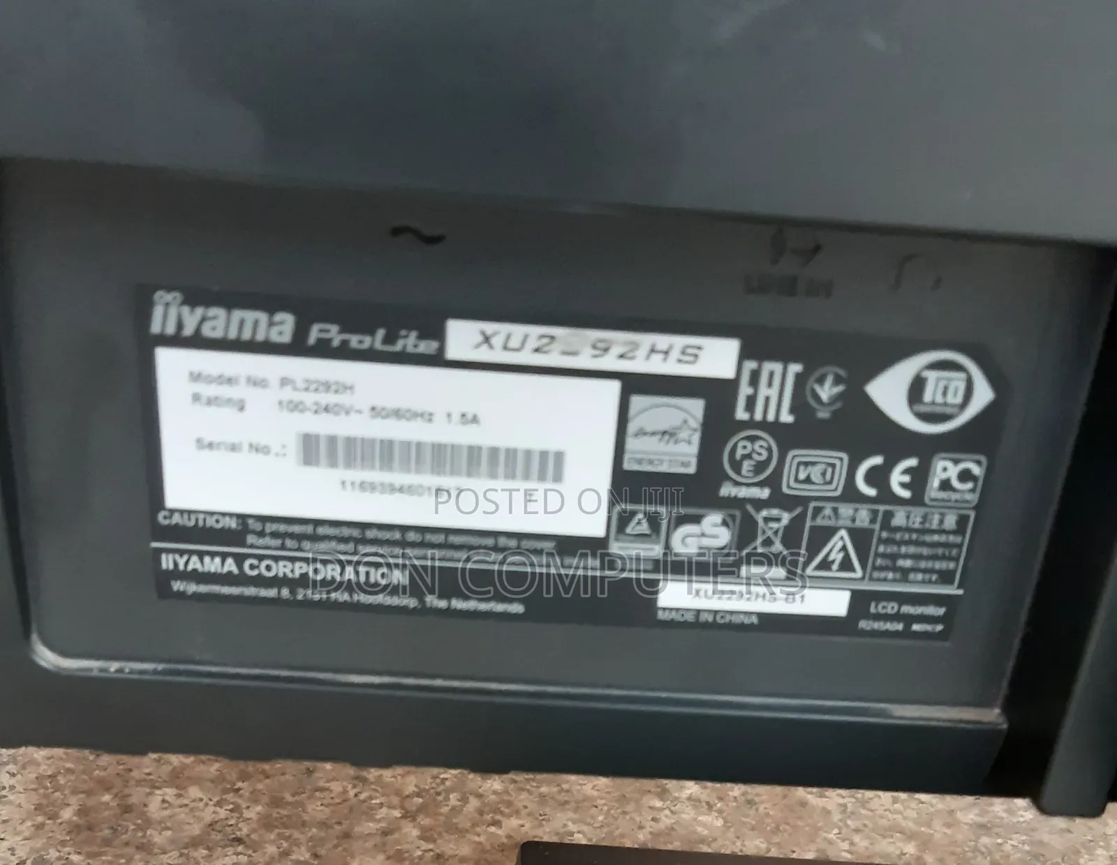 Iiyama 22 Inches IPS Edgeless Monitor