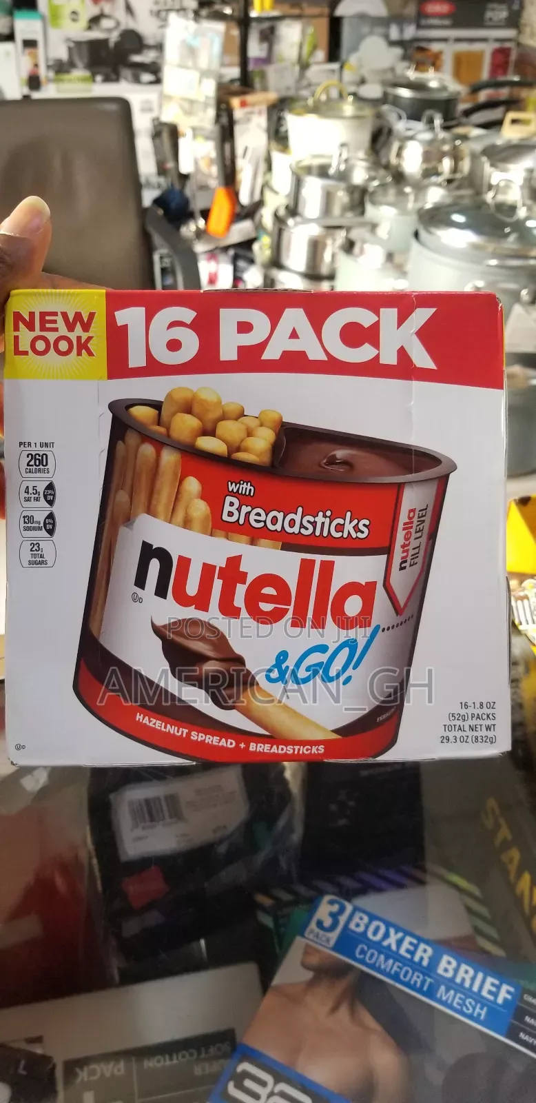 Nutella Go With Bread Sticks (832g)