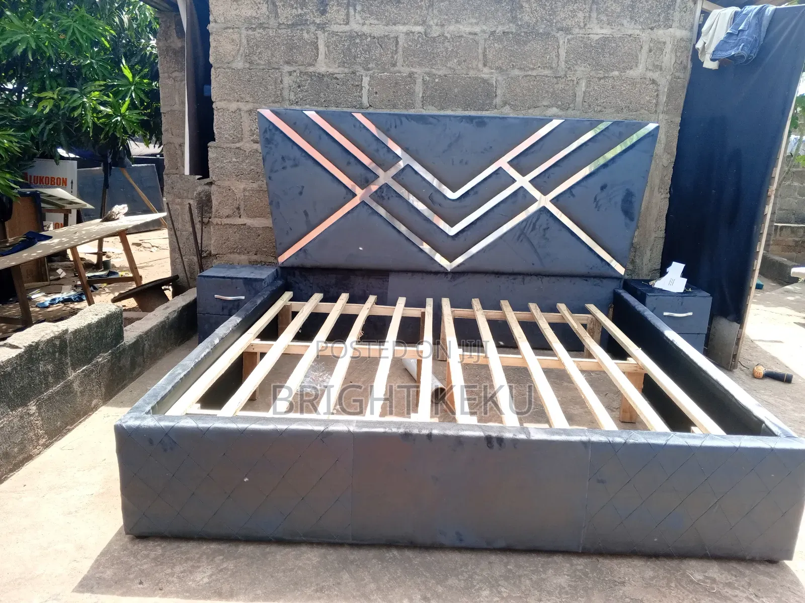 Quality Queen Size Bed Frame With Side Drawers Is Available