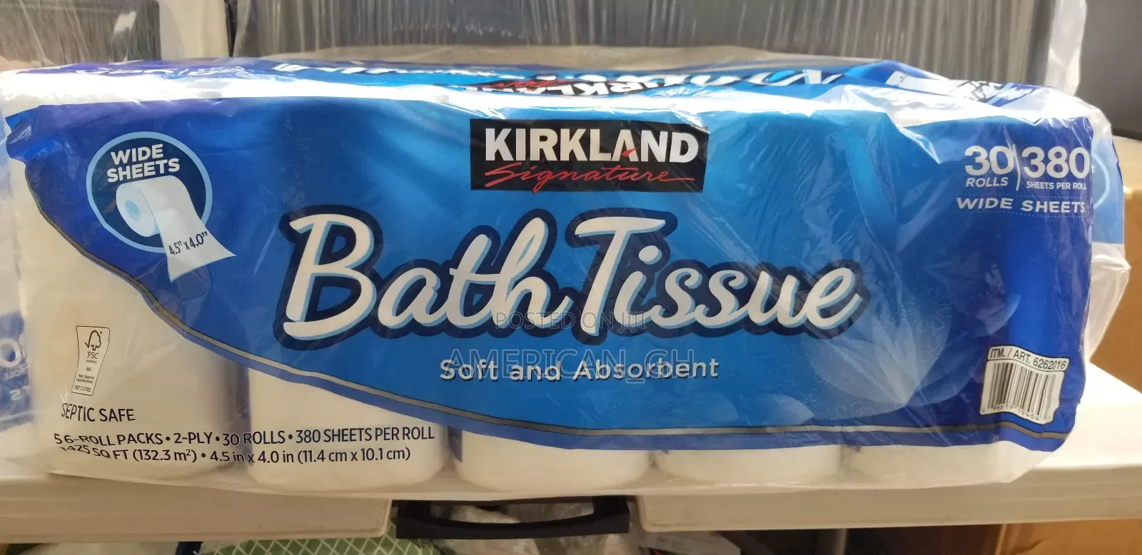Kirkland Signature Bath Tissue Soft and Absorbent (30 Rolls)