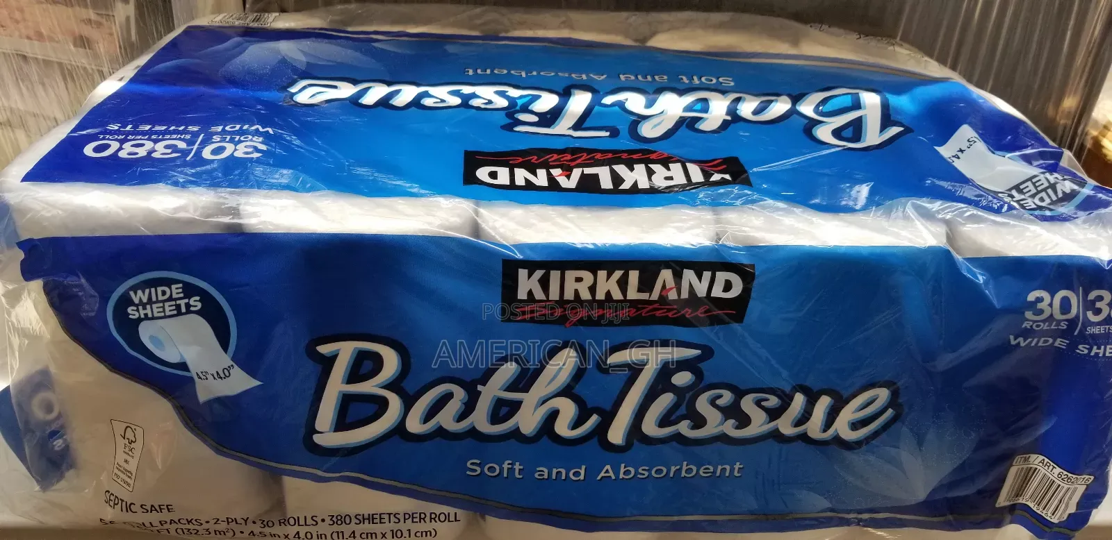Kirkland Signature Bath Tissue Soft and Absorbent (30 Rolls)