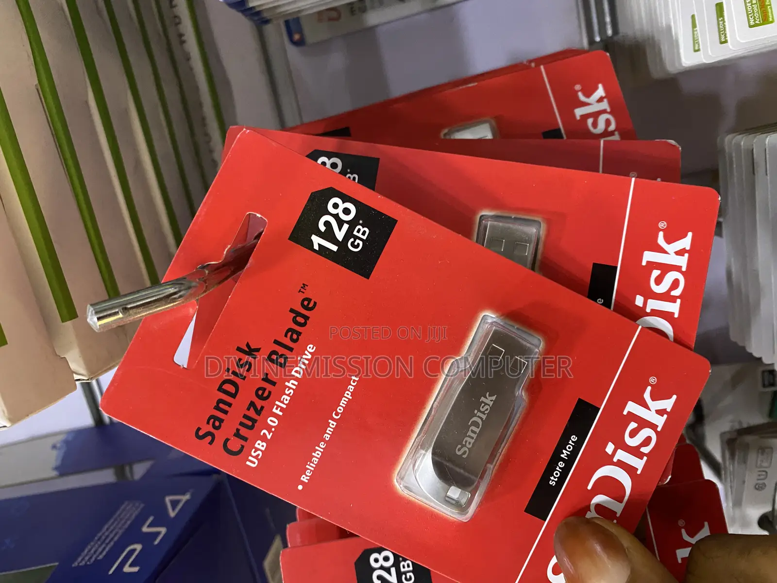 Original Sandisk Cruzer Blade 128gb Flash Drive