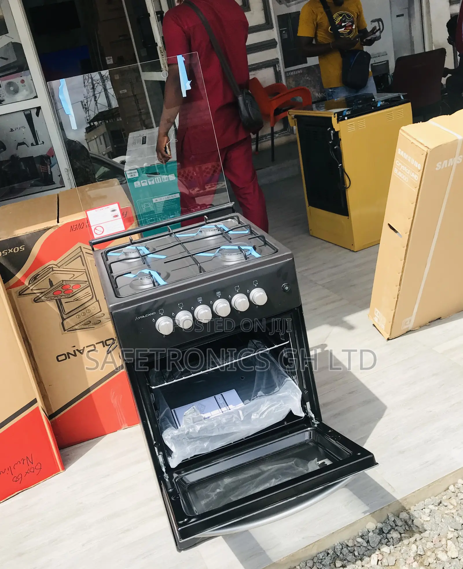 4 Gas (Black) Oven/Grill 50by50 Volcano Durable 