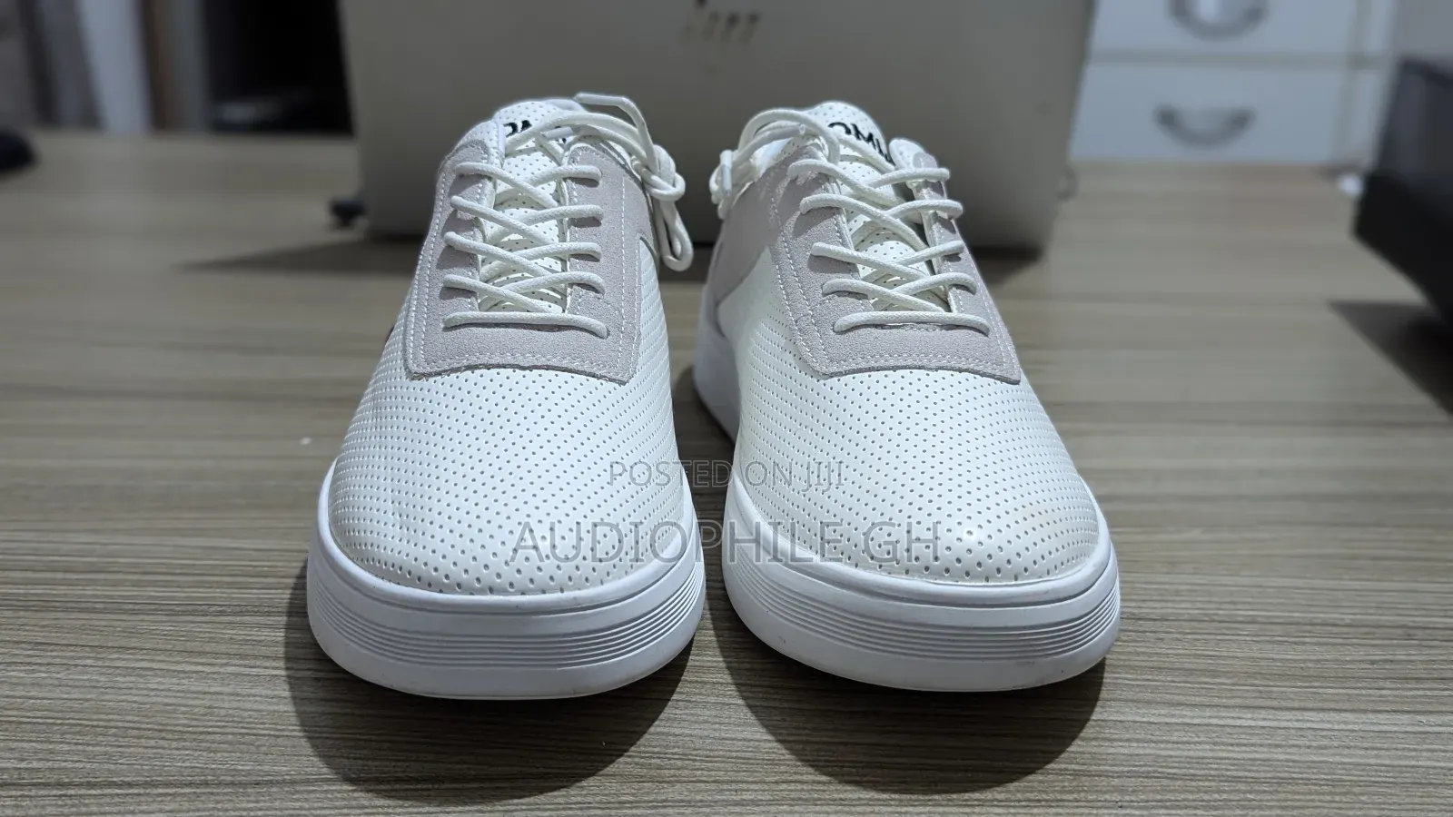 Premium Leather White Sneakers