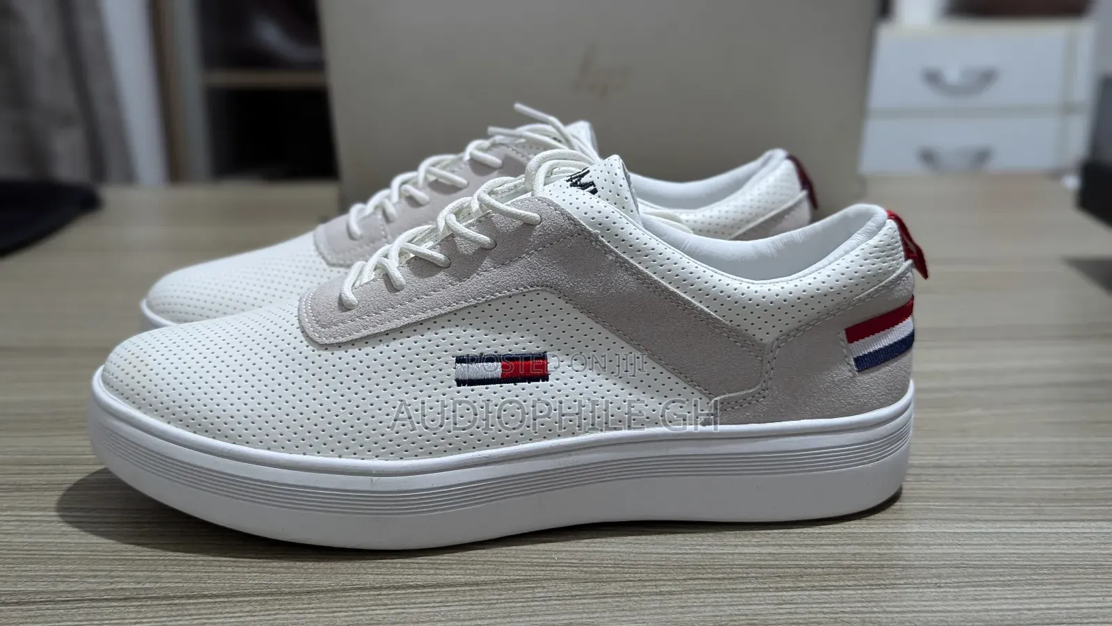 Premium Leather White Sneakers