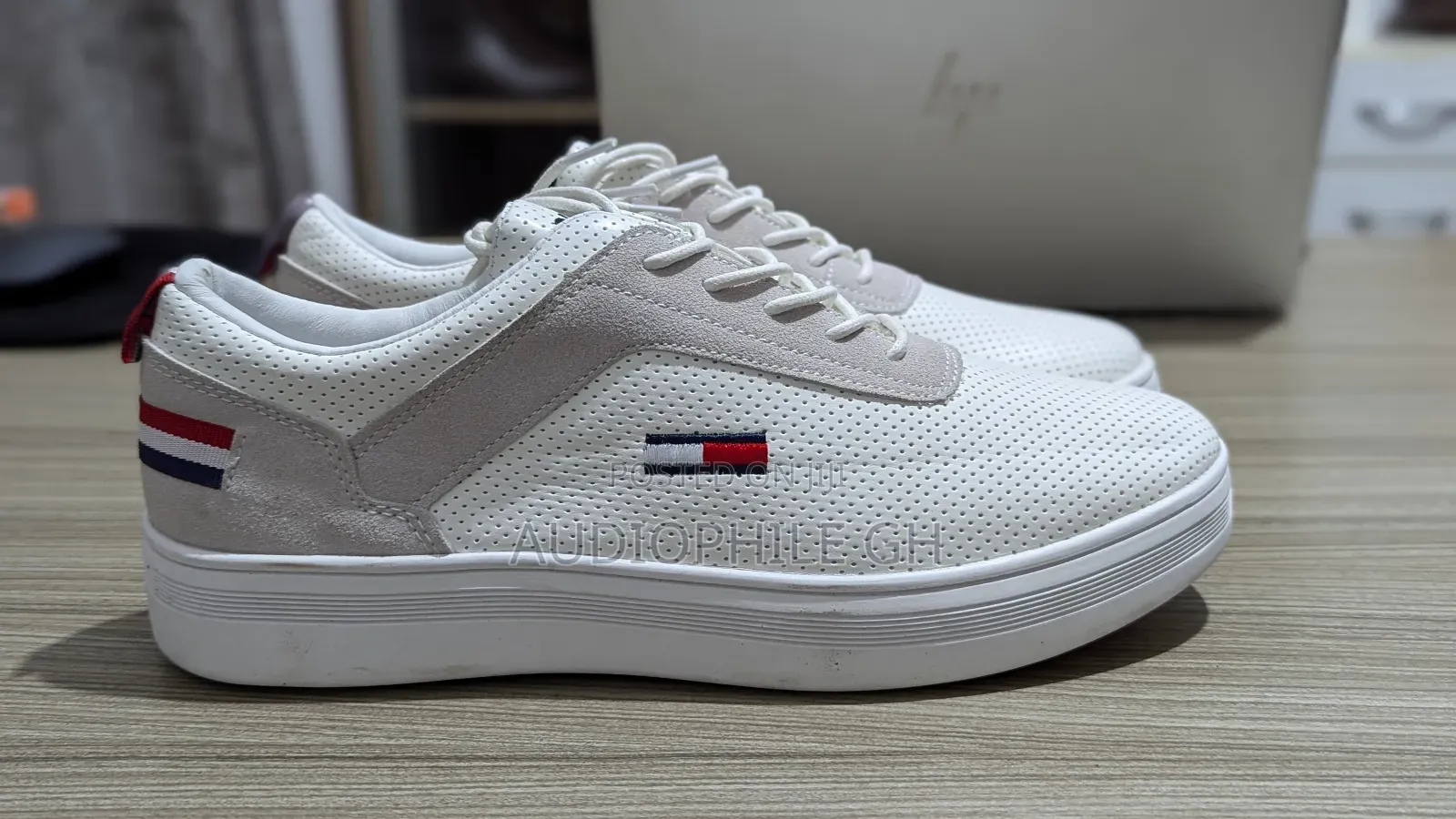 Premium Leather White Sneakers