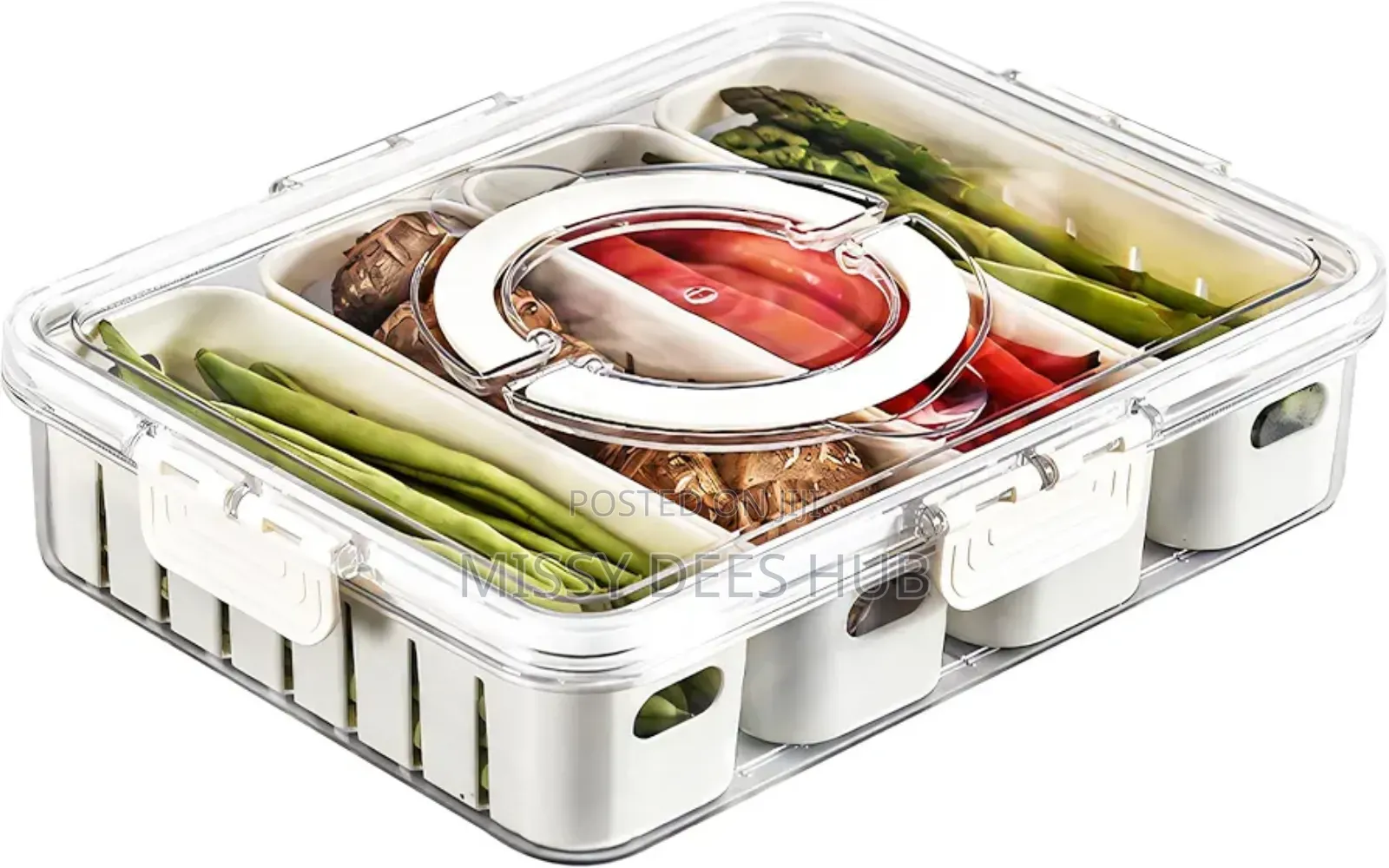 4 Compartment Acrylic Storage Box