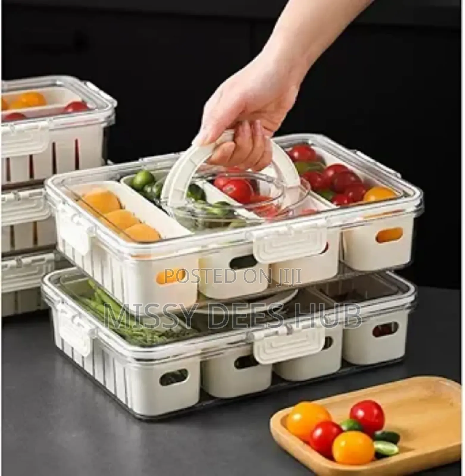 4 Compartment Acrylic Storage Box