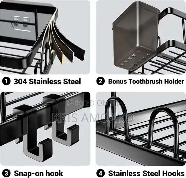 Corner Wall Mount/ Rack With Extra Accessories