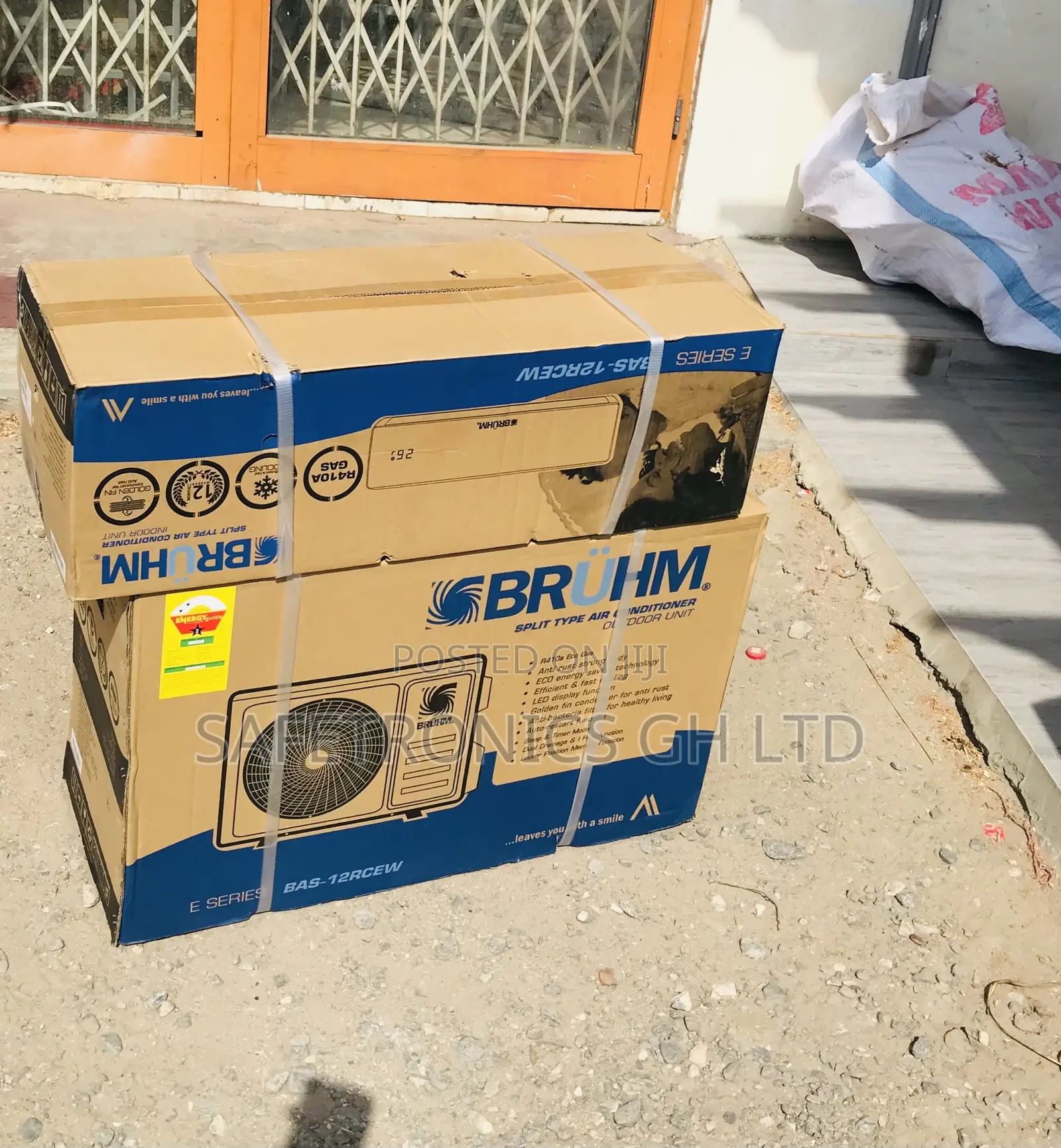 Elegant Bruhm Inverter 2.5hp Authentic R410 White AC
