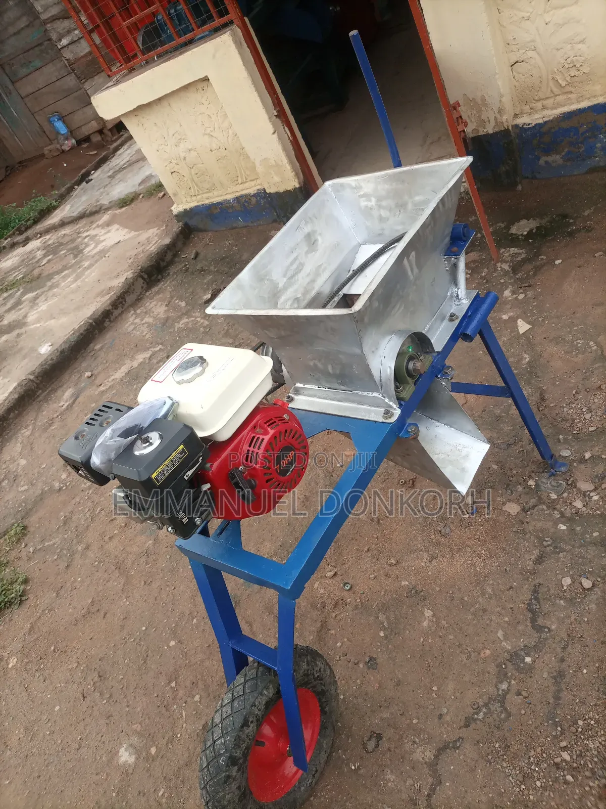 Cassava/ Coconut Grinder Wheelbarrow Design