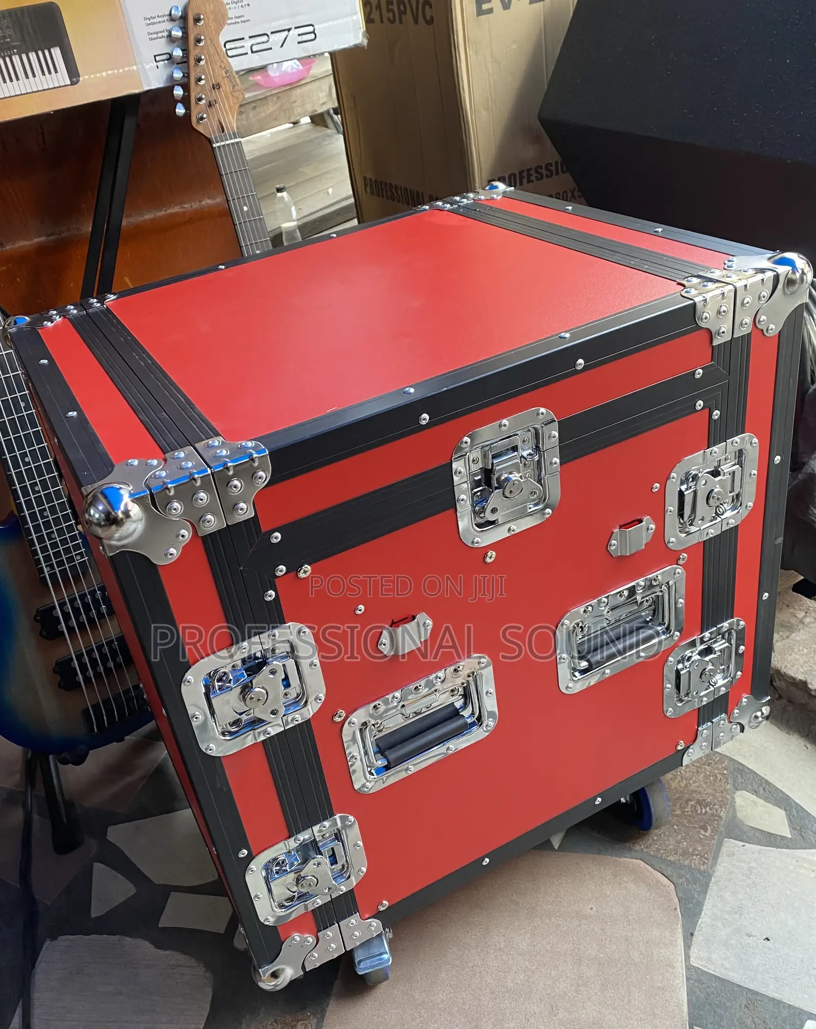 Amplifier Rack 12u Red Black