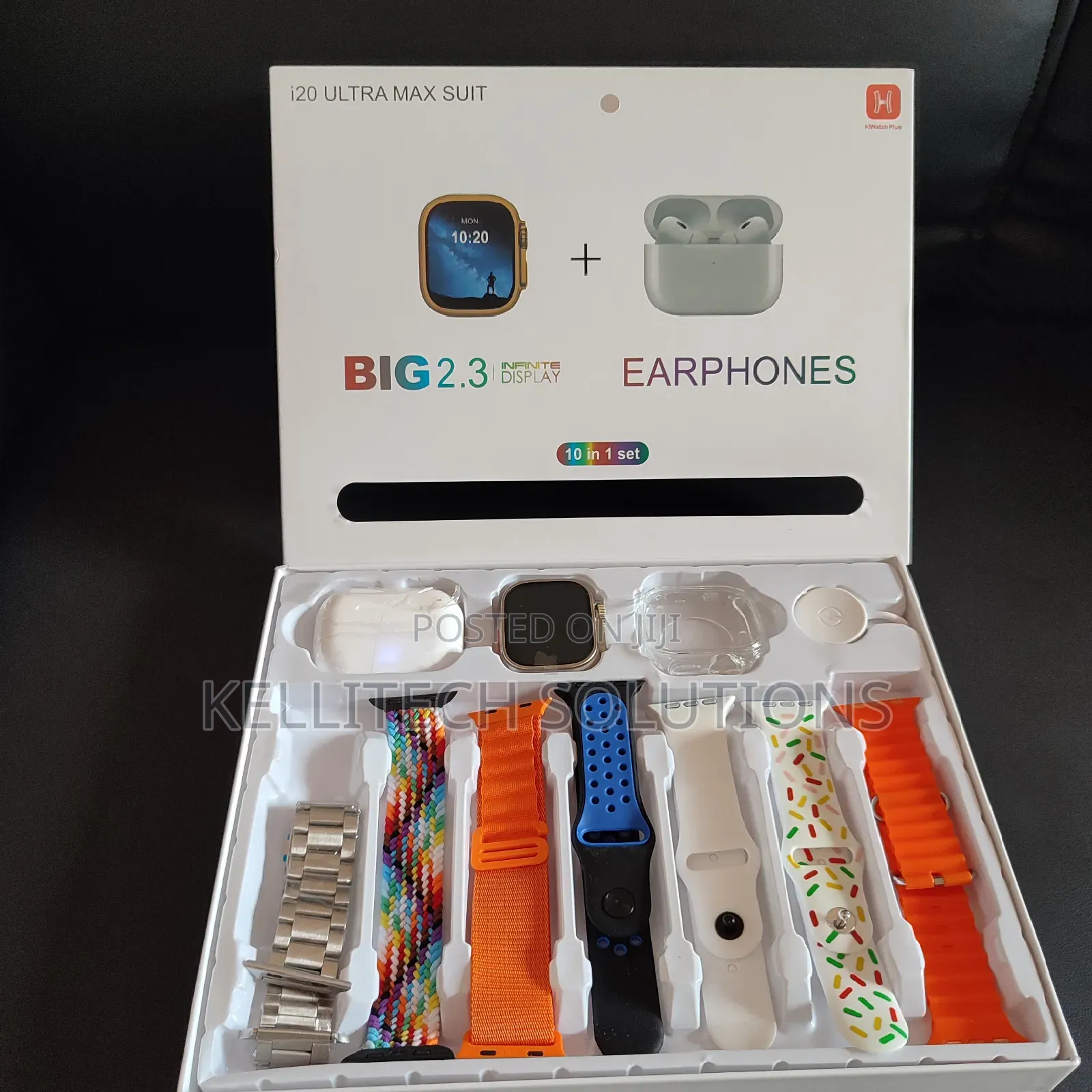 I20 10in1 Smart Watch With AIRPOD