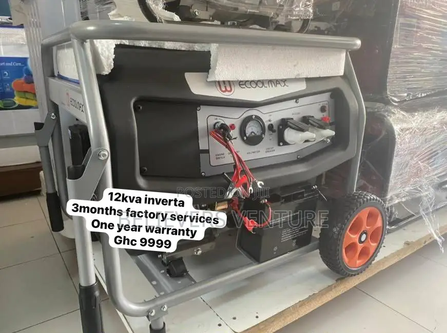 Ecoolmax Generator Silent Petrol Key Start 12kva 14000W
