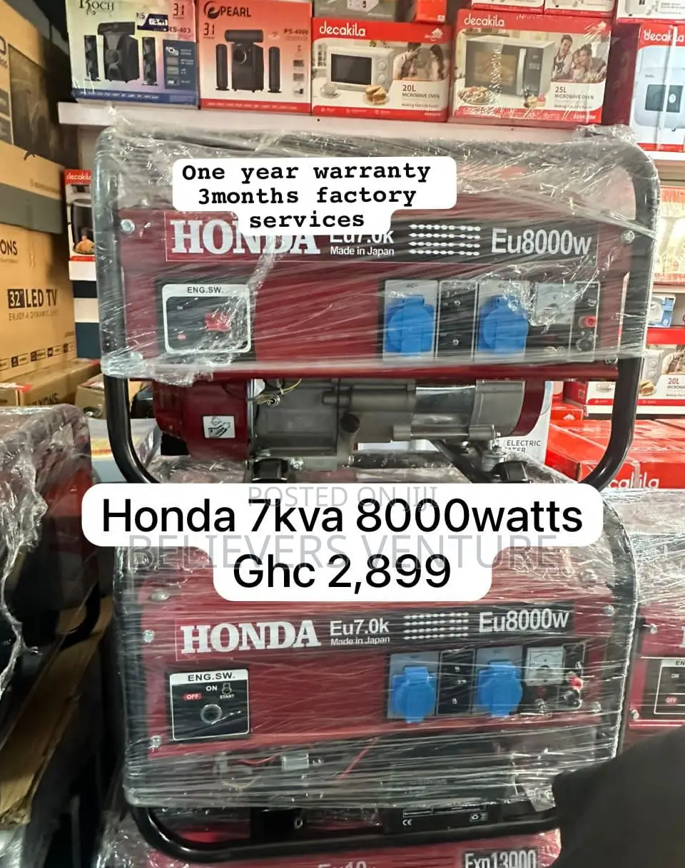Generator 7.0kw 8000w Honda Key Start Petrol Generator Japan